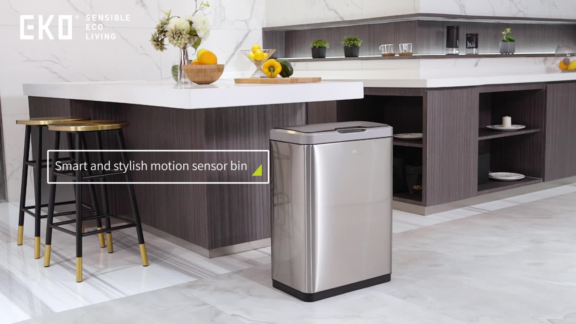 EKO - Mirage Sensor Poubelle 45 litres - Stainless steel Voir les images du produit 7