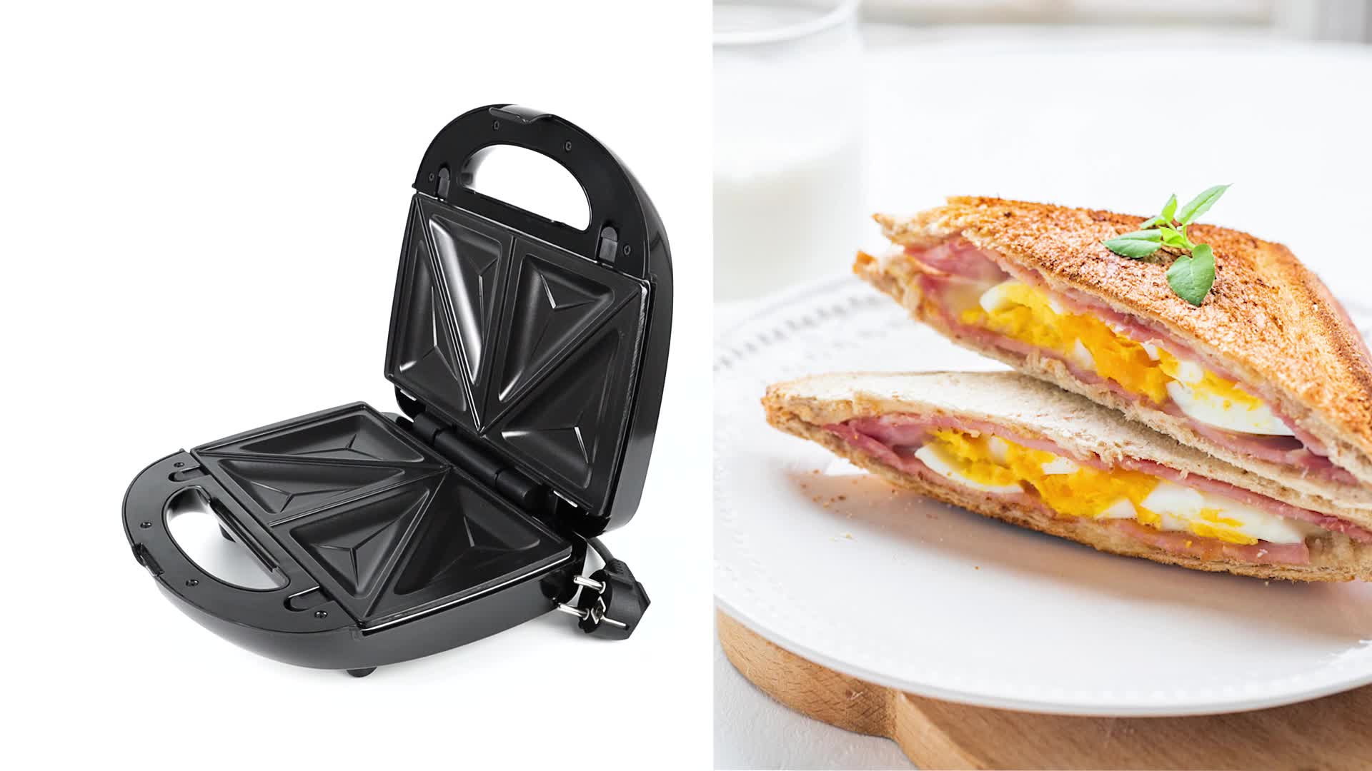 Gotoll appareil à croque-monsieur, Machine à sandwich 3 en Voir les images du produit 7
