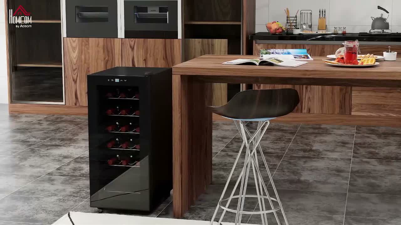 HOMCOM Weinkühlschrank Kompressor für 18 Flaschen, 50L Produktbild-Vorschau 7