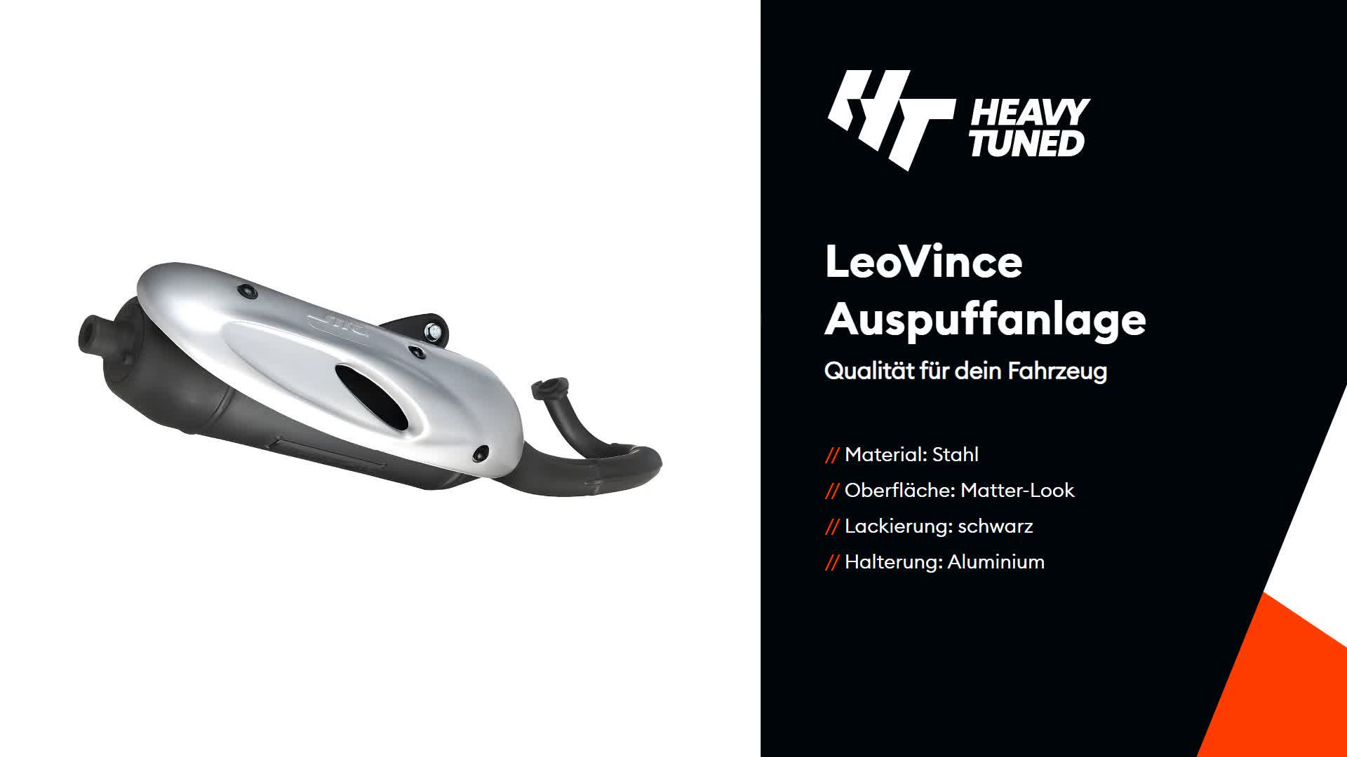 Auspuffanlage LeoVince SITO Stahl mit ABE für Yamaha Neos Produktbild-Vorschau 7