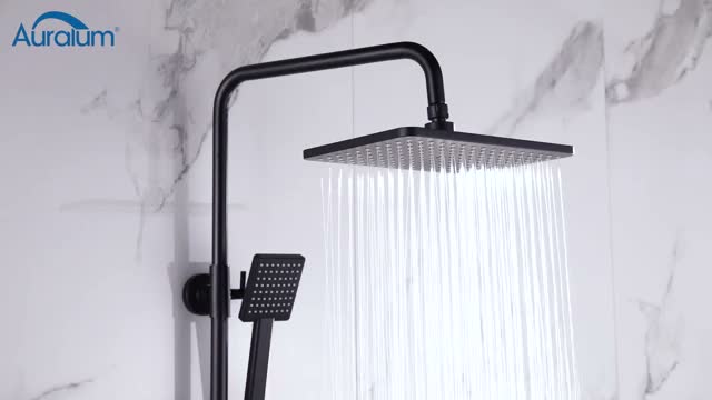 Auralum Regendusche Duschsystem Regenduschset Klassisches Produktbild-Vorschau 7
