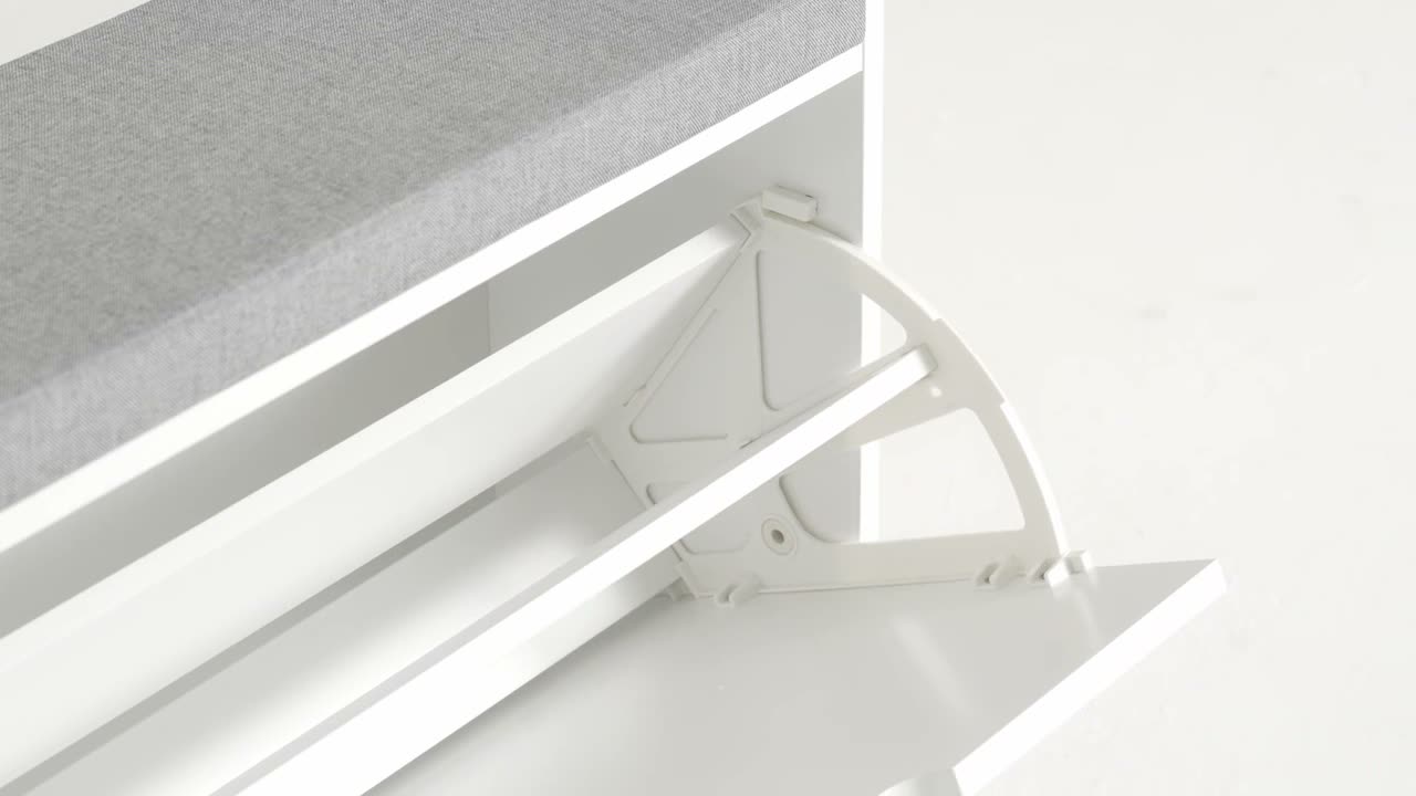 SoBuy Schuhschrank schmal mit 4 Klappen platzsparender Produktbild-Vorschau 7