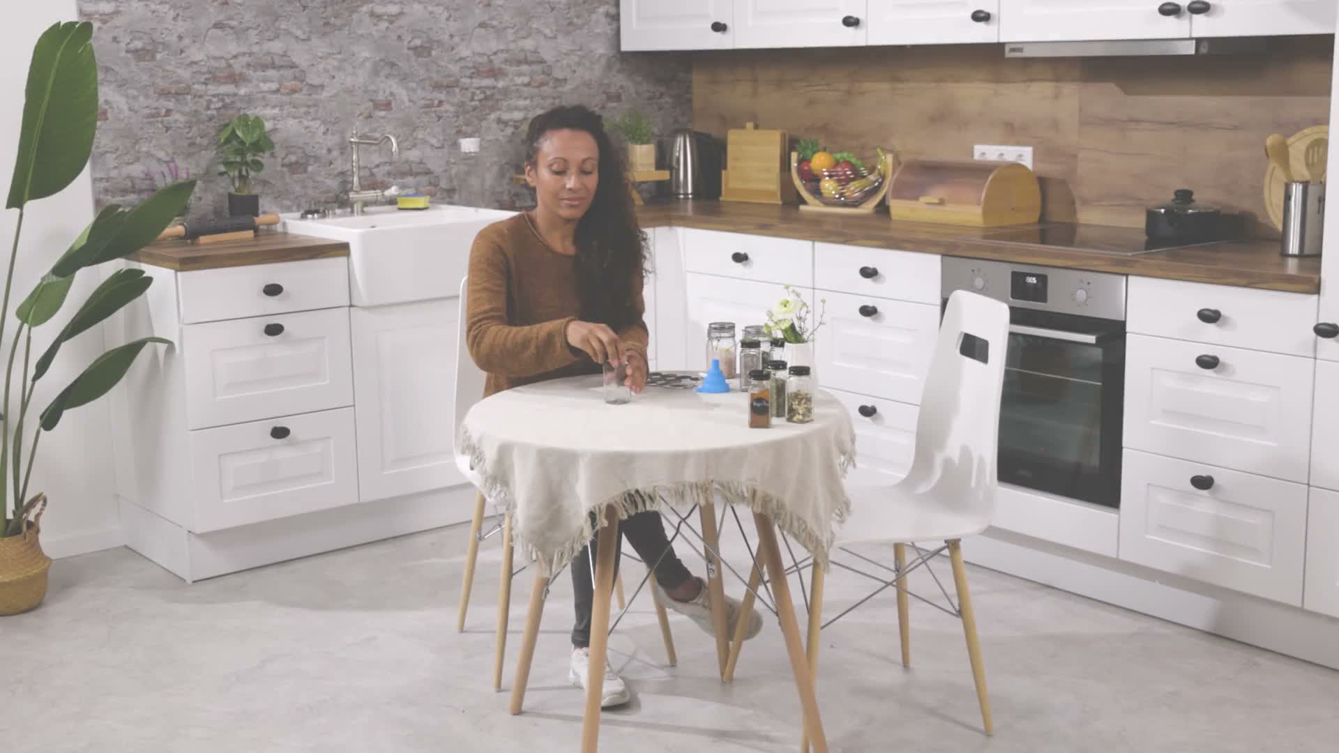 relaxdays Gewürzgläser-Set eckig Edelstahl Produktbild-Vorschau 7