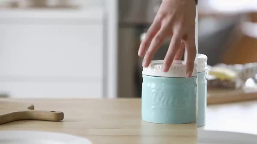 DOWAN Keramik Butterdose mit Deckel, hält Butter frisch und Produktbild-Vorschau 7