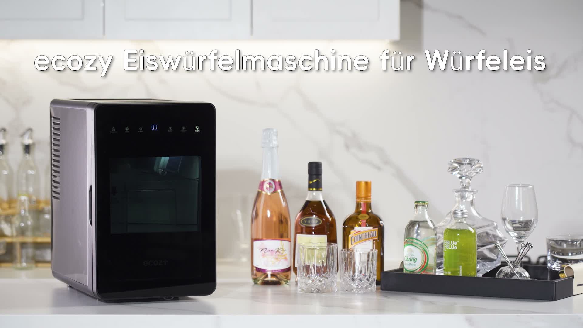 ecozy Eiswürfelmaschine für kristallklare XXL-Eiswürfel (50 Produktbild-Vorschau 7