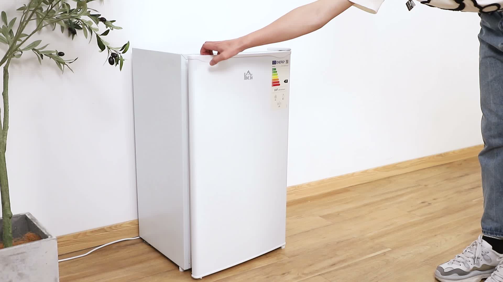 HOMCOM 91L Kühlschrank mit Gefrierfach 81L+10L Klein Produktbild-Vorschau 7