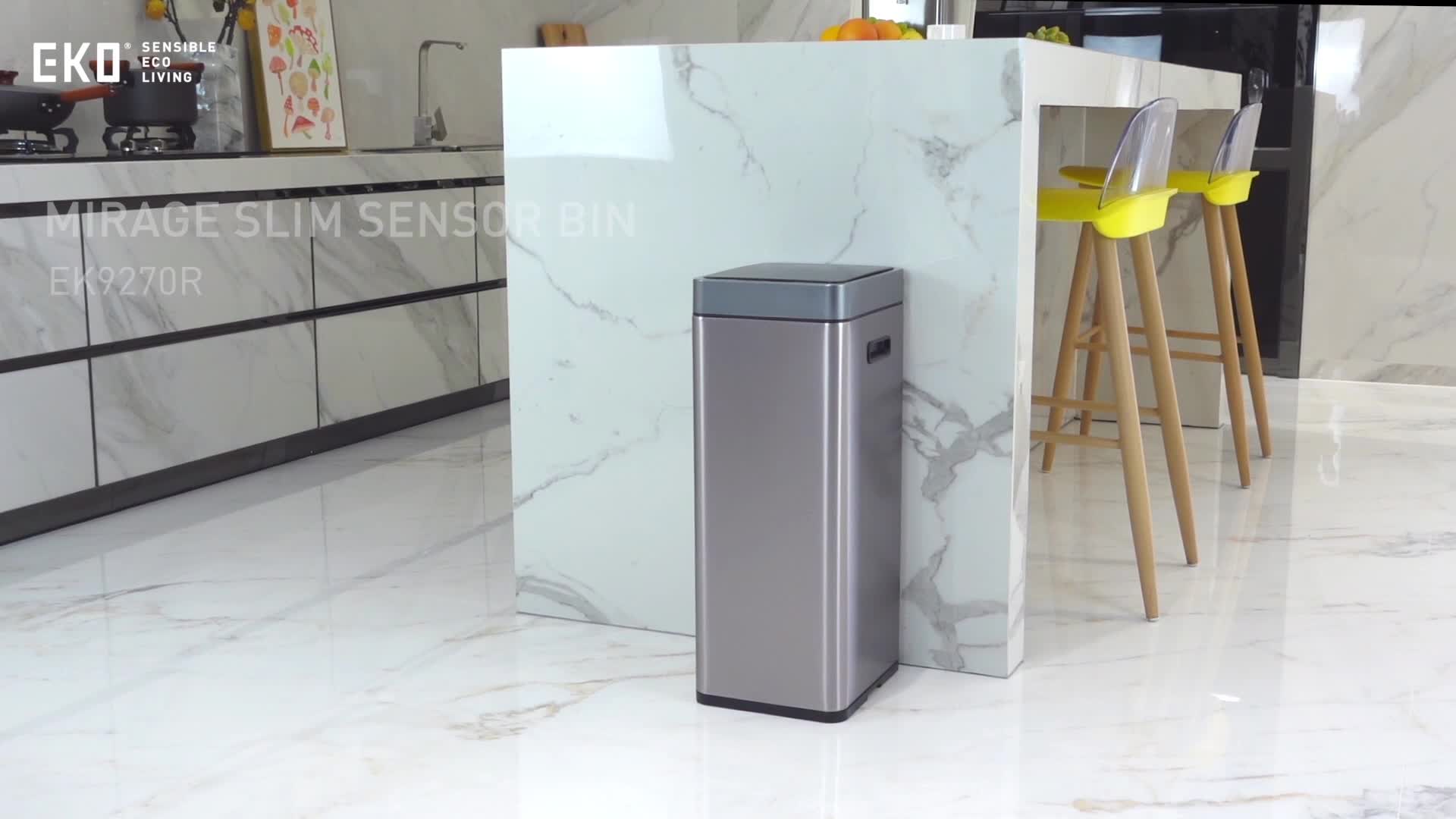EKO - Mirage Slim Sensor Abfalleimer 30 Liter - Stainless Produktbild-Vorschau 7