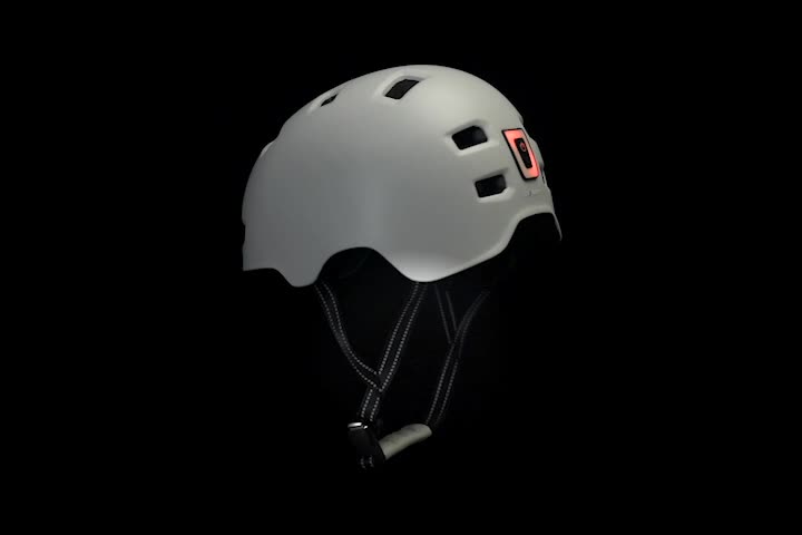Skater-Fahrradhelm mit Front- und Rücklicht | Sand Farbe M Produktbild-Vorschau 6