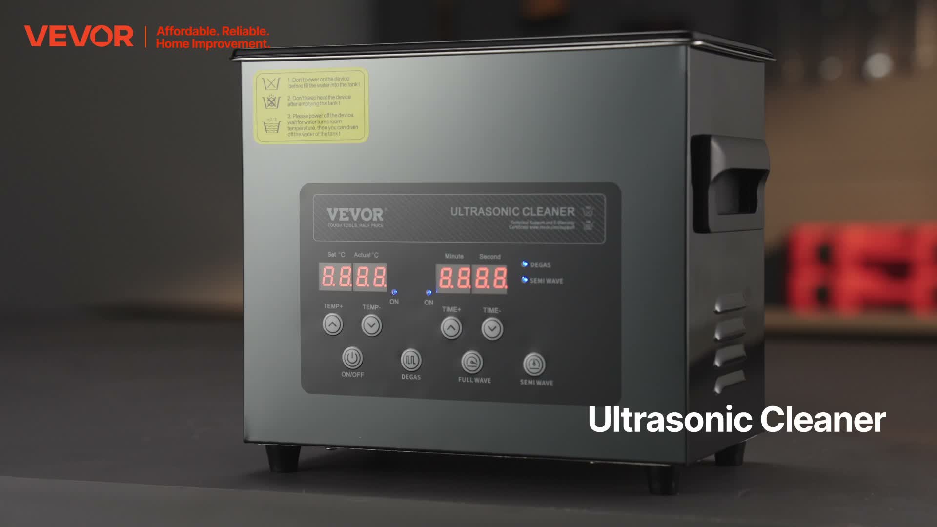 VEVOR Ultraschallreiniger 600 W digitales Produktbild-Vorschau 7