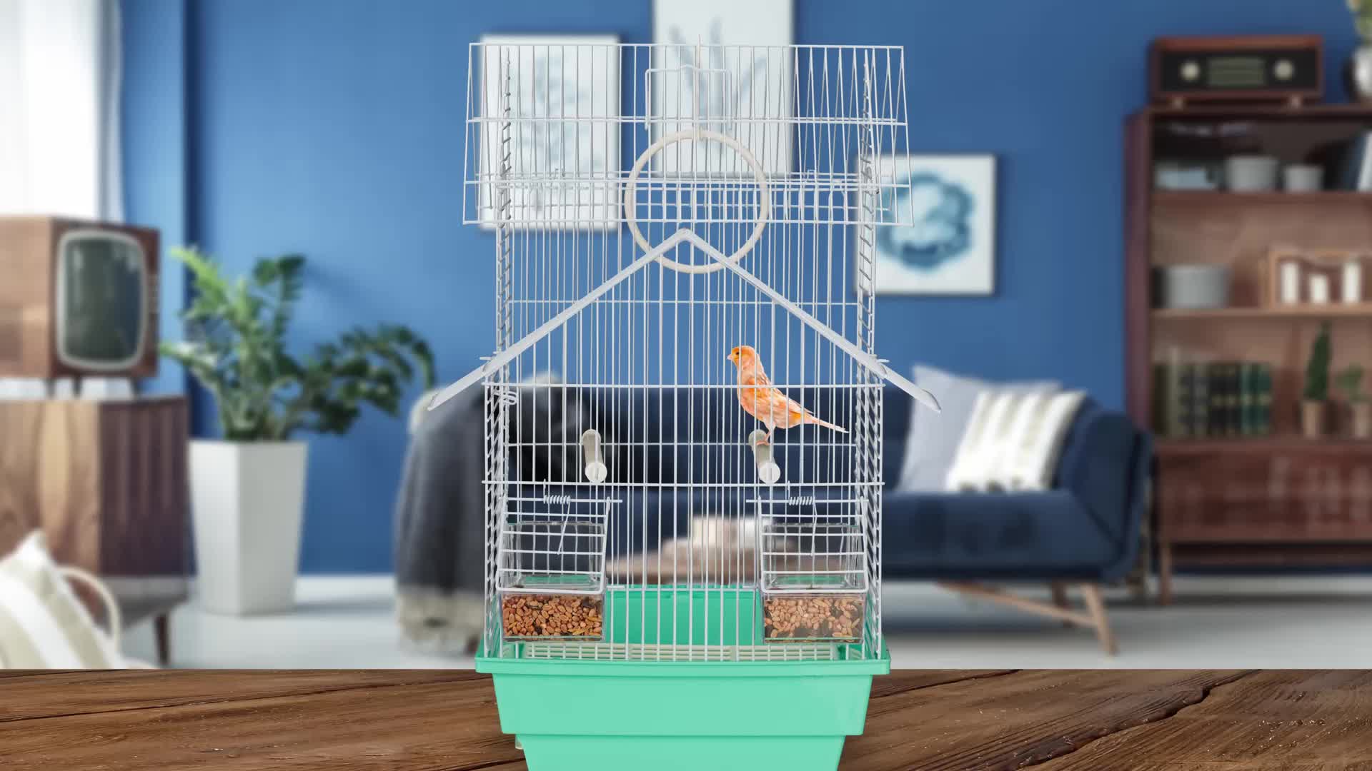 Relaxdays Vogelkäfig, Käfig für kleine Kanarienvögel, Produktbild-Vorschau 7