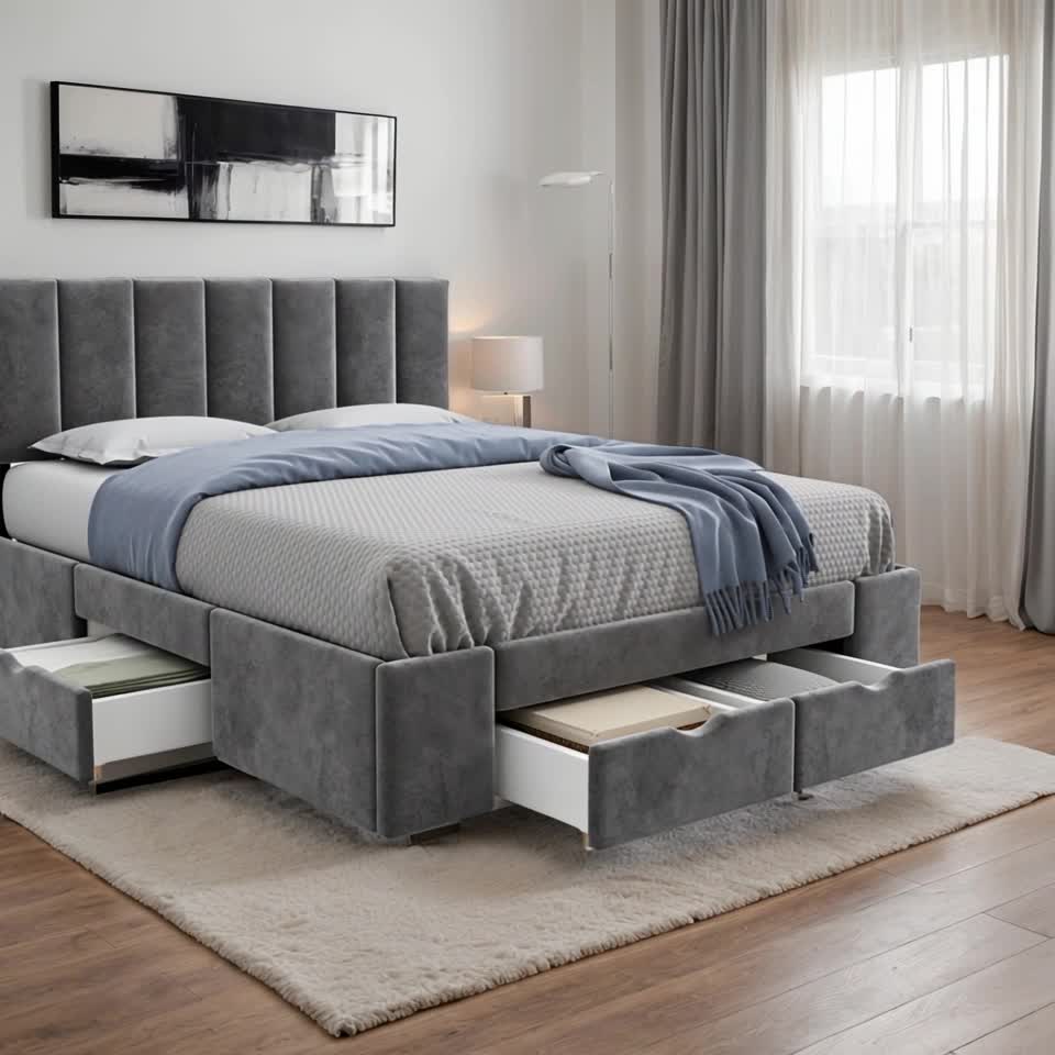 Sweiko Polsterbett 140 x 200 cm,Mit Lattenrost,mit Produktbild-Vorschau 7