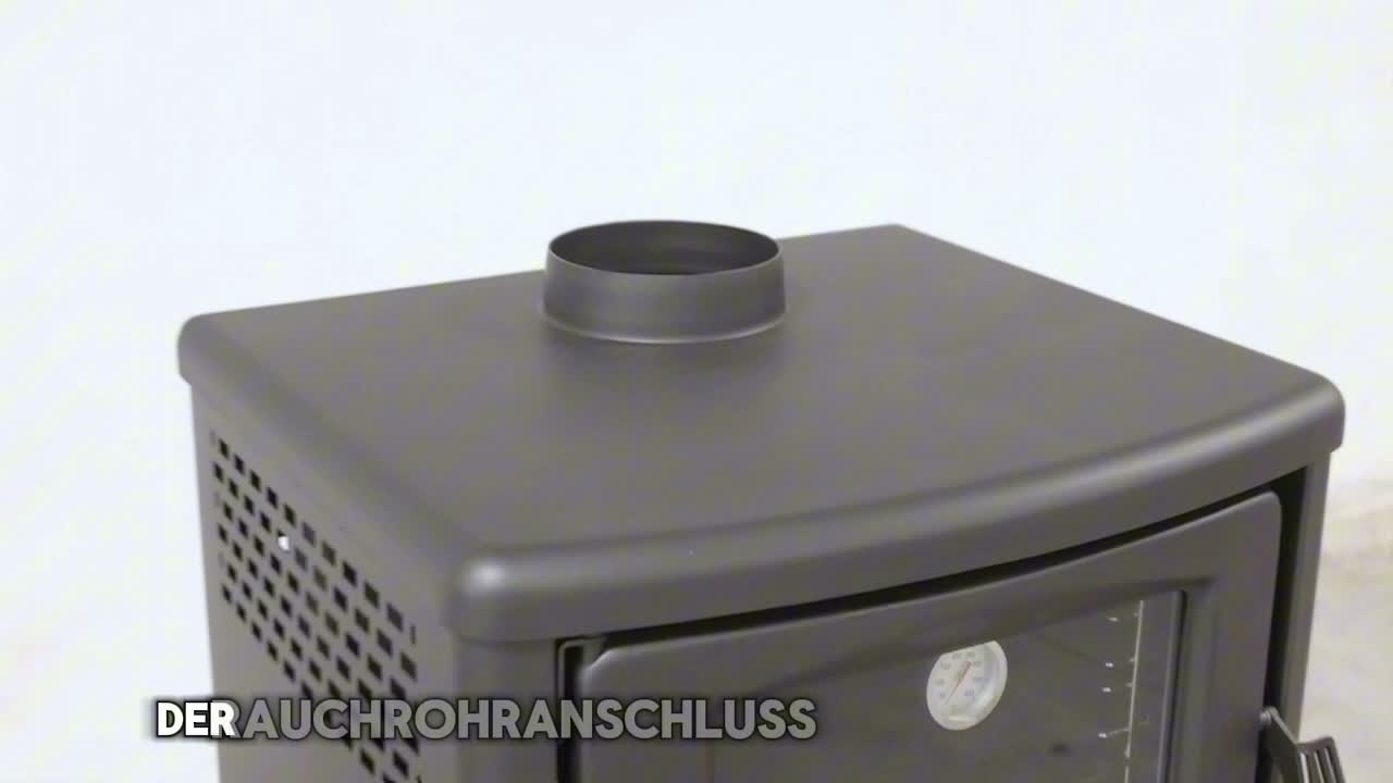 Kaminofen mit Backfach Teba TS 16 Mehrfachbelegung Holzofen Produktbild-Vorschau 7