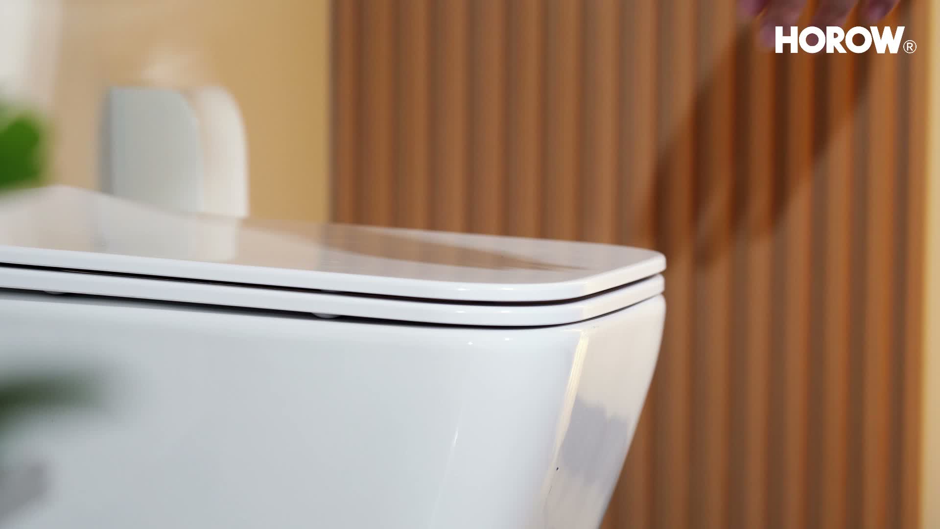 HOROW Dusch WC mit Integrierter Düse, Spülrandlos Hänge WC Produktbild-Vorschau 7