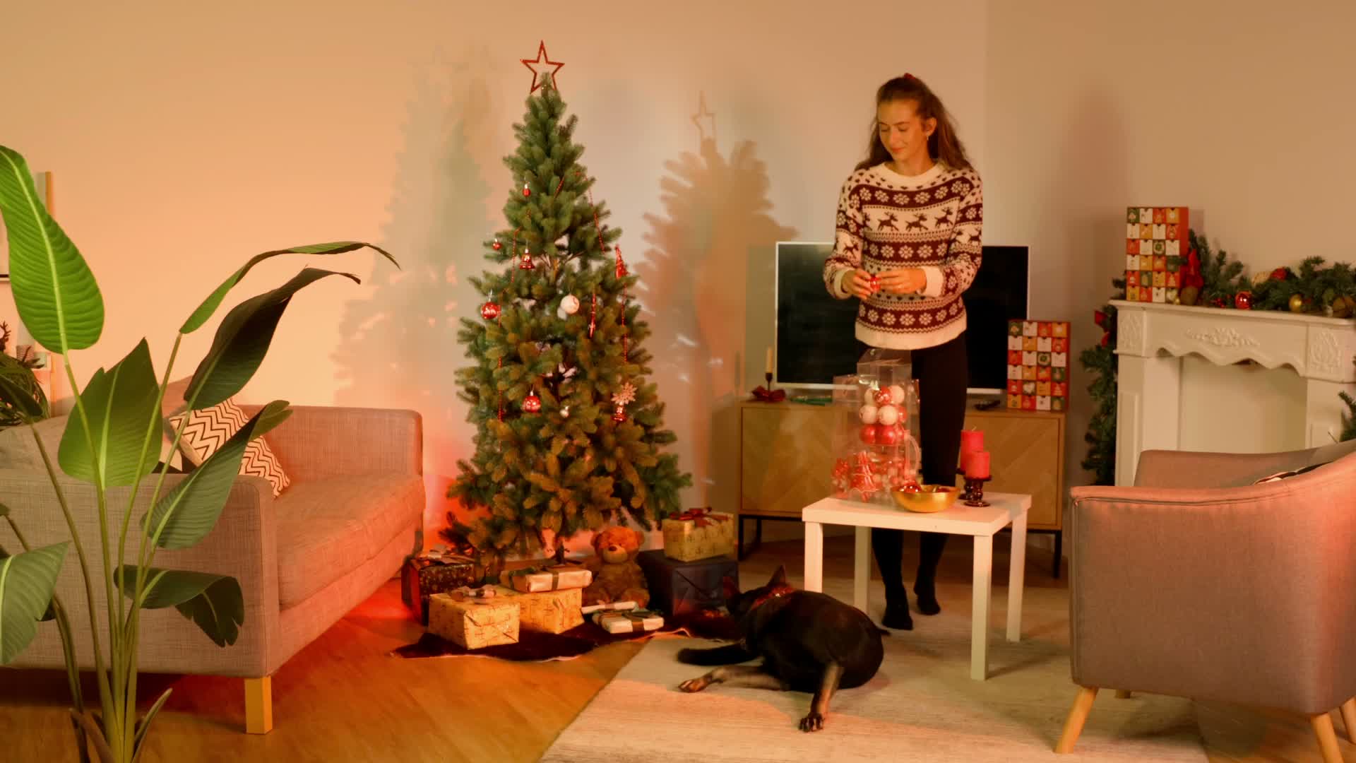 Relaxdays Weihnachtskugeln 103er Set, Kunststoff, Produktbild-Vorschau 7