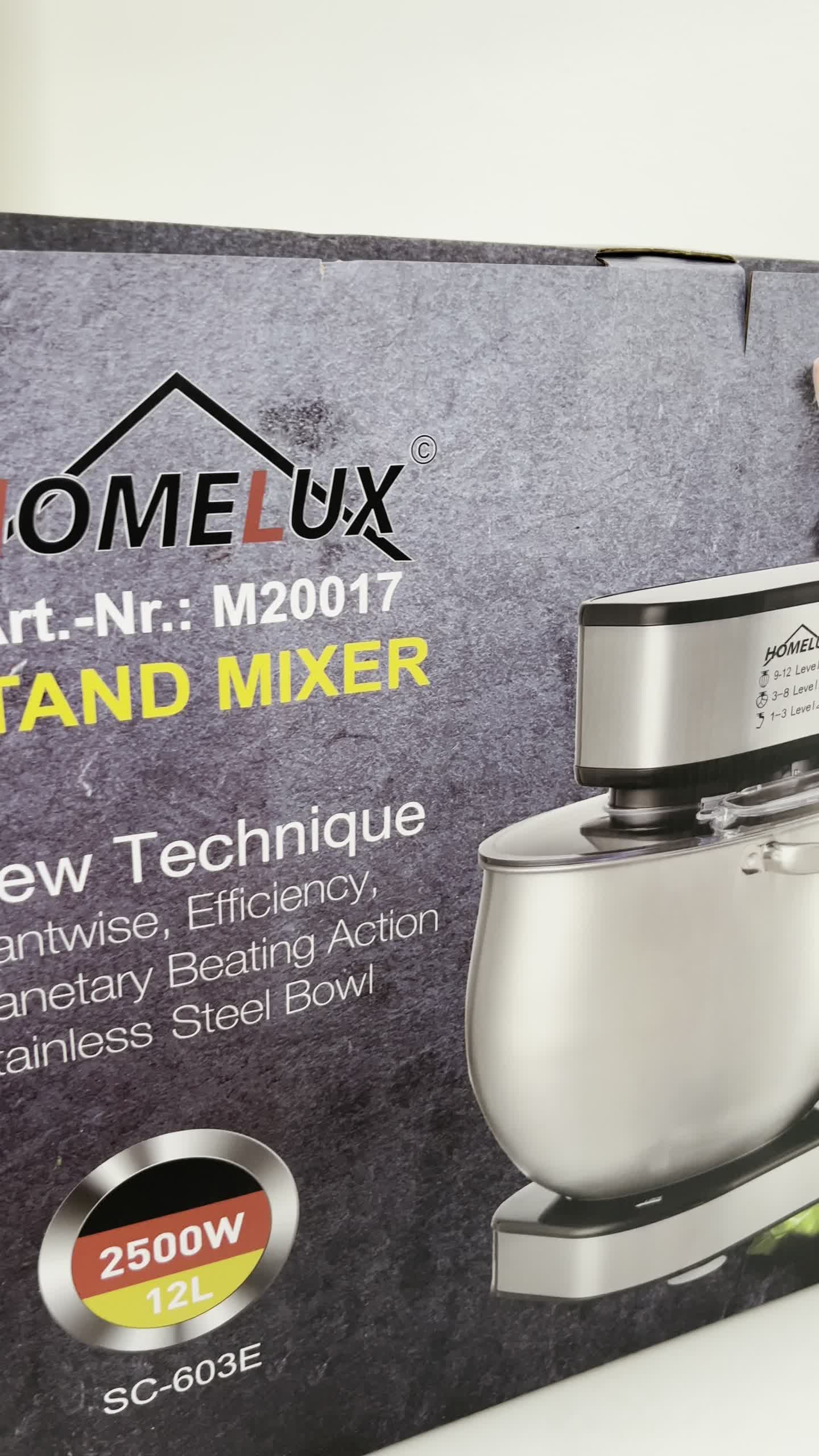 HOMELUX 2500W Küchenmaschine Multifunktional Knetmaschine, Produktbild-Vorschau 7