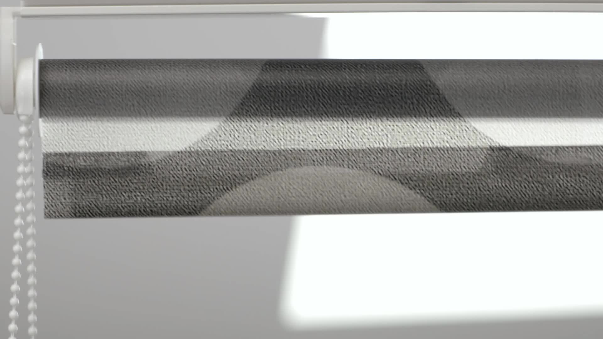 Relaxdays Duschrollo, 100x240 cm, Seilzugrollo für Dusche & Produktbild-Vorschau 7