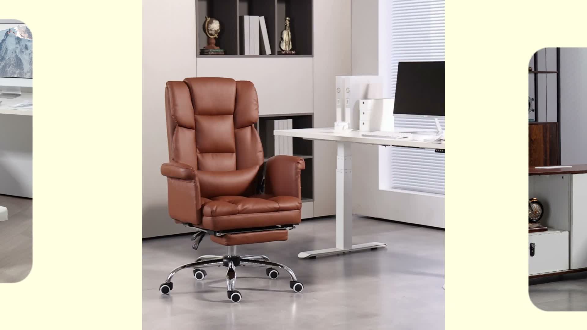 HOMCOM Bürostuhl, Ergonomisch Schreibtischstuhl mit Produktbild-Vorschau 7