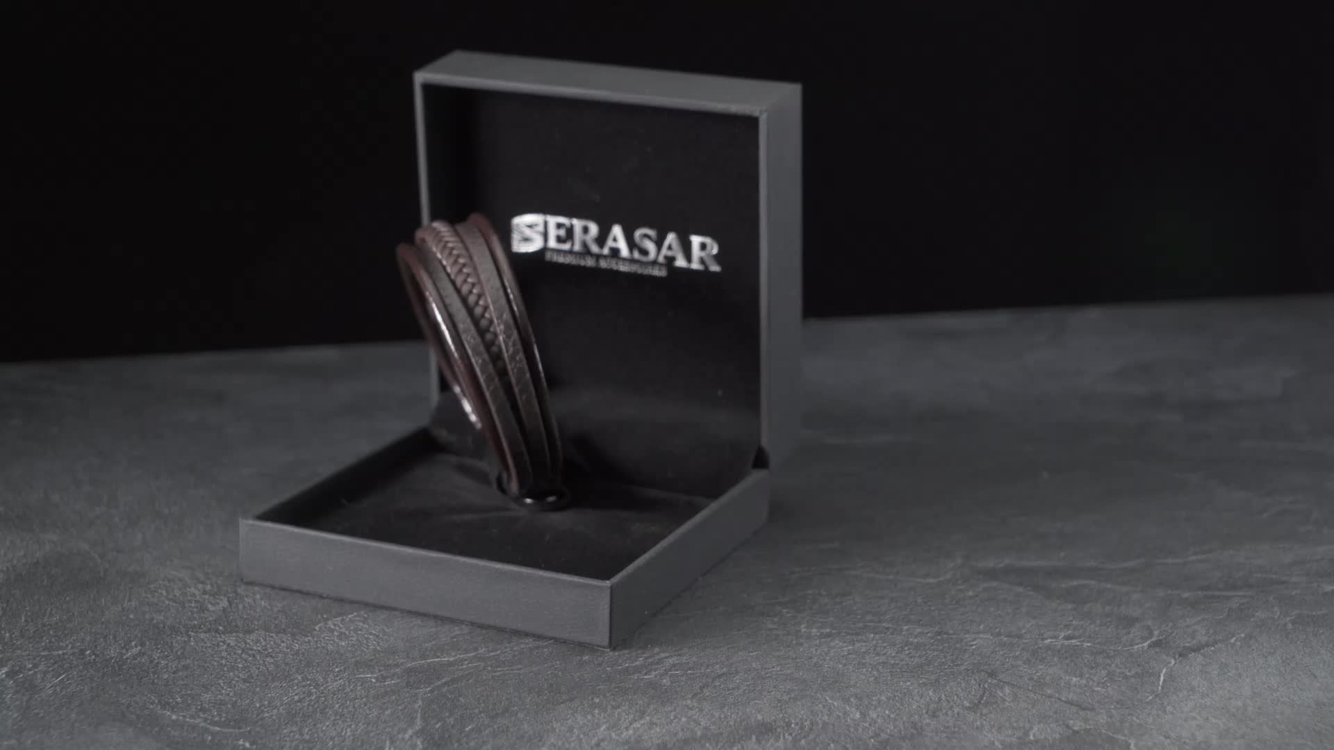SERASAR | Premium Echtlederarmband für Männer [Braid] mit Produktbild-Vorschau 6