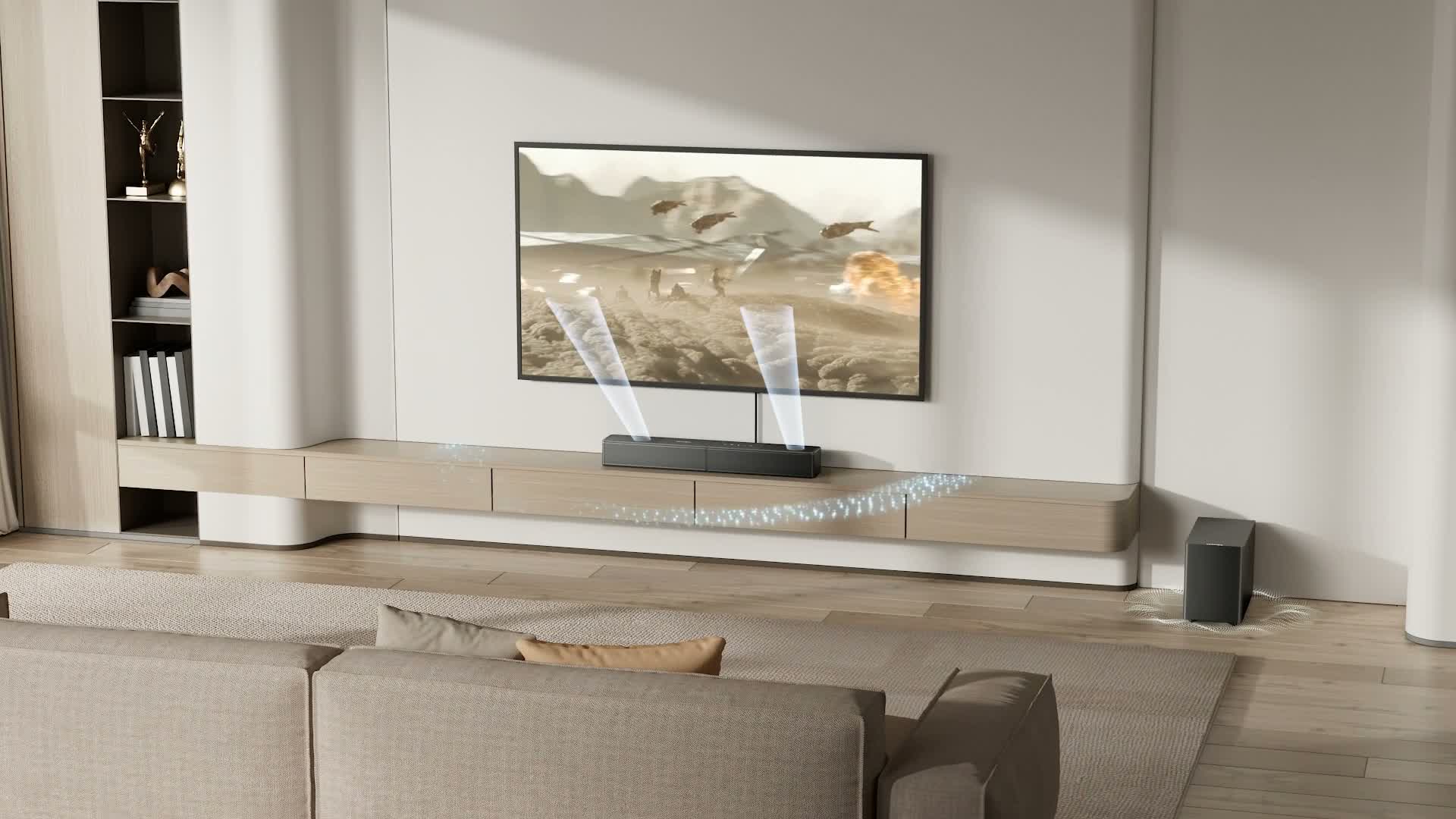 ULTIMEA Poseidon M70: Barra de sonido para TV, 3.1.2 Dolby Vista previa de la imagen del producto 7