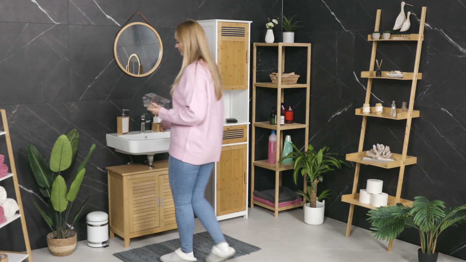 Relaxdays Schmuckhalter Wand, für Ketten, Ohrringe & Produktbild-Vorschau 7