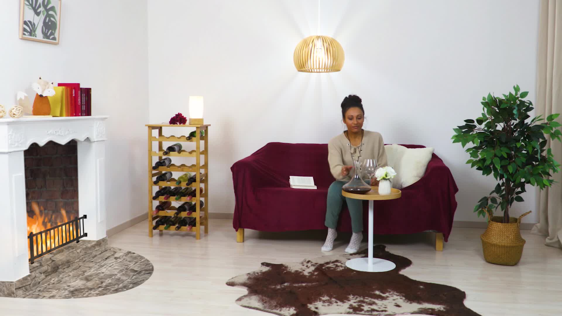 Relaxdays Weinregal Bambus, Getränkeregal für 28 Flaschen, Produktbild-Vorschau 7
