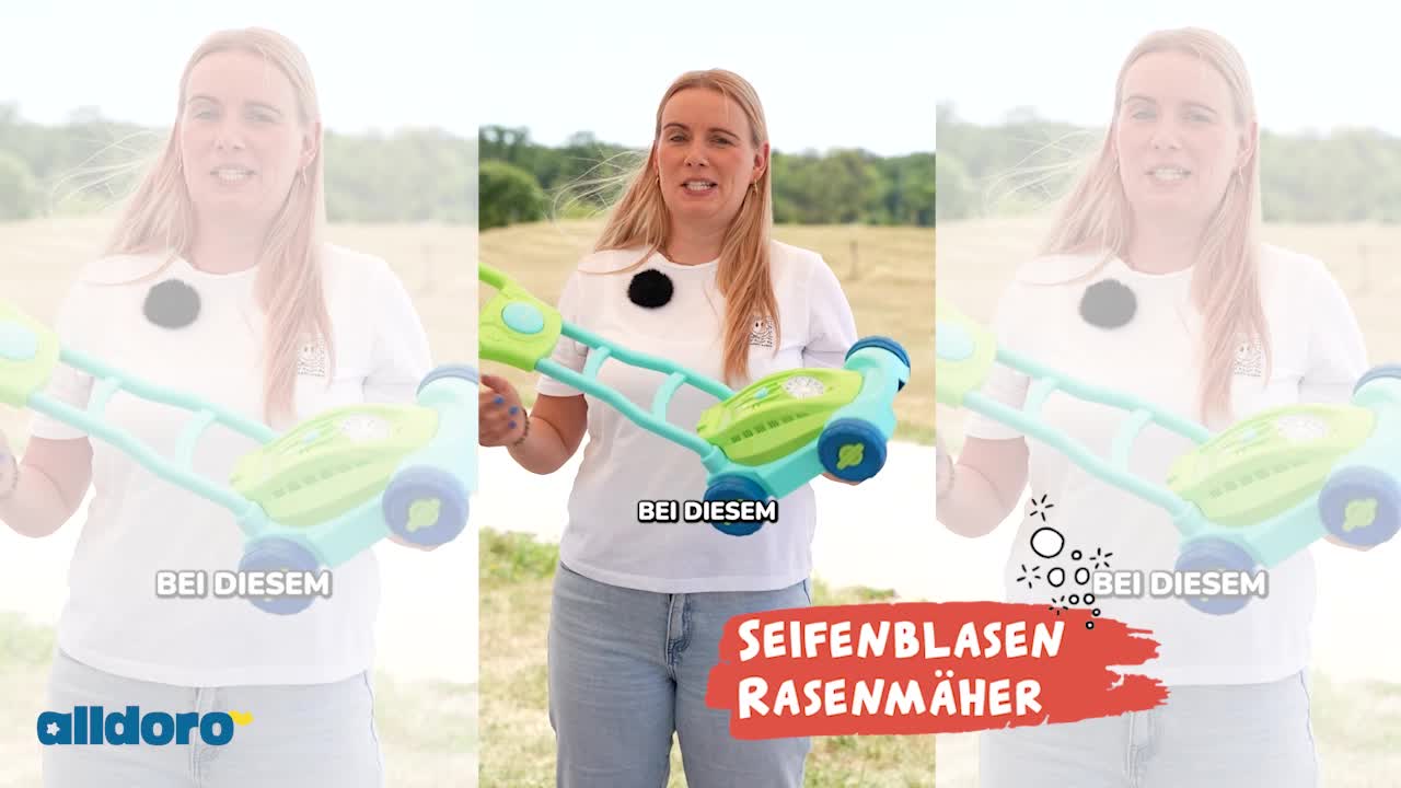 Seifenblasen Rasenmäher für Kinder - Gartenspielzeug mit Produktbild-Vorschau 7