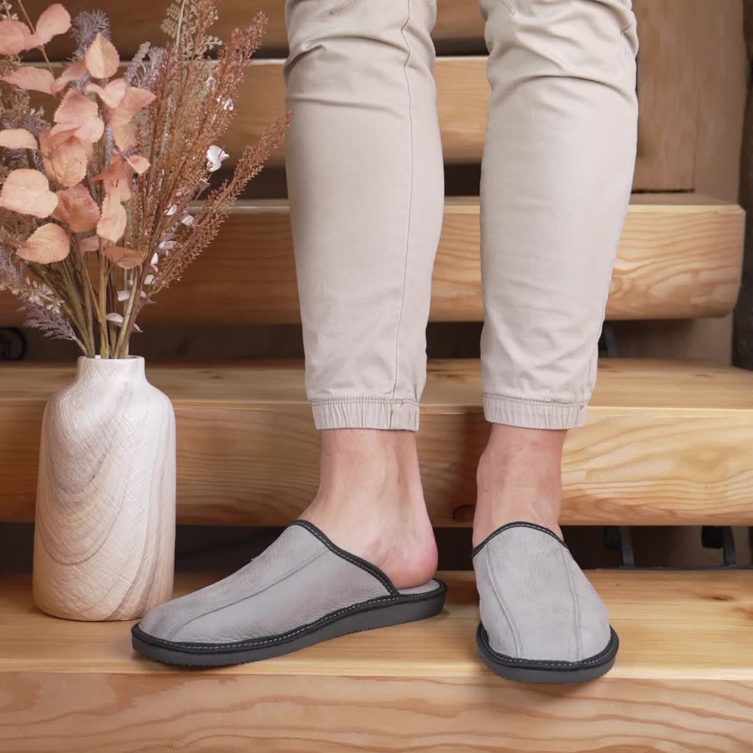 Bosaco – Herren-Lederschuhe, grau, Größe 43, handgefertigt Produktbild-Vorschau 7