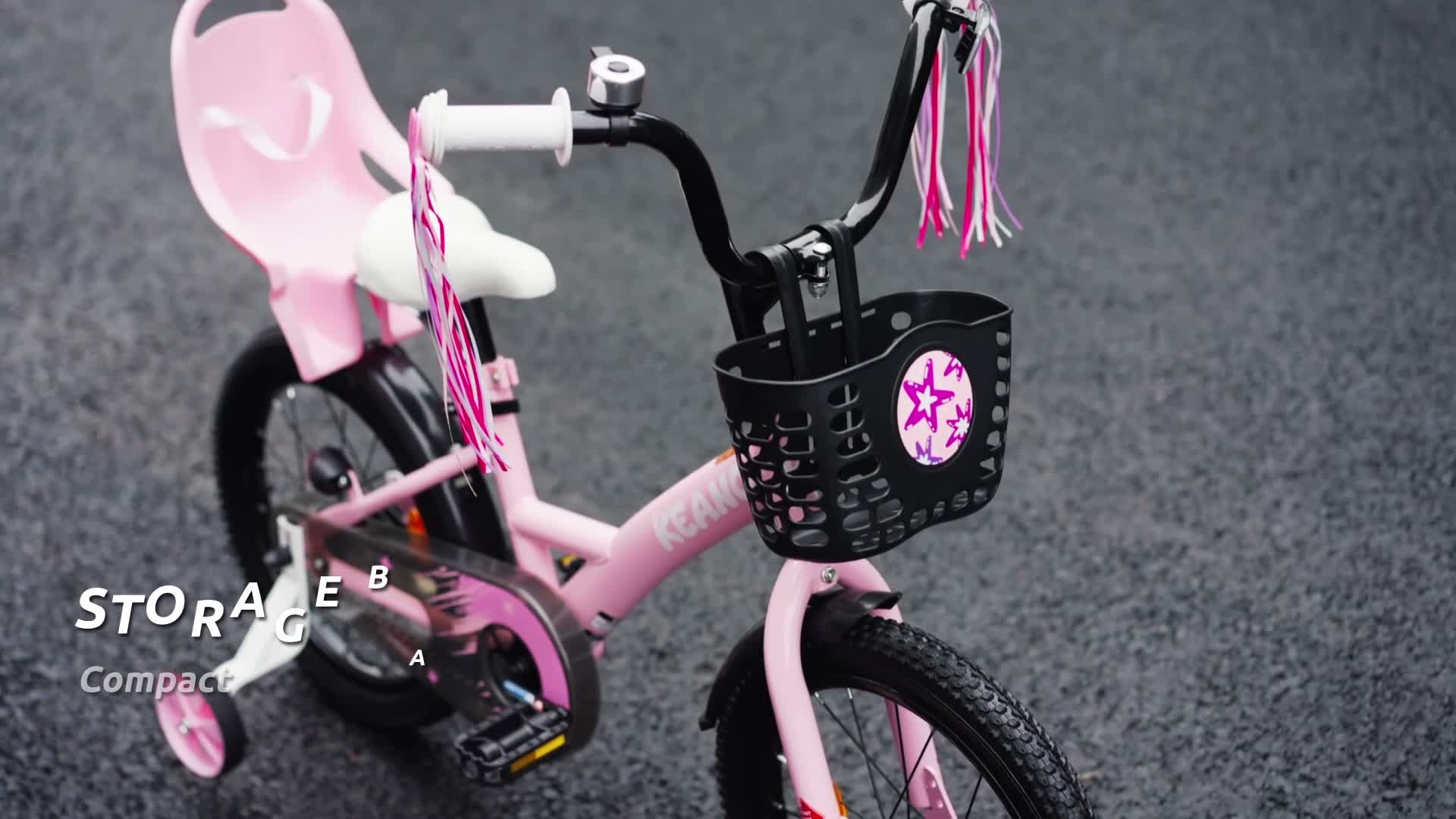 Joystar 14 Zoll Mädchenfahrrad mit Puppensitz und Korb, Produktbild-Vorschau 7