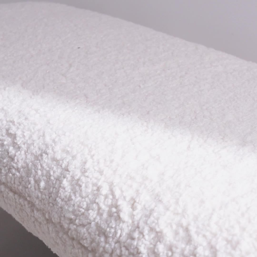 sweeek - Bank mit Bouclé-Bezug - Ecru Produktbild-Vorschau 7