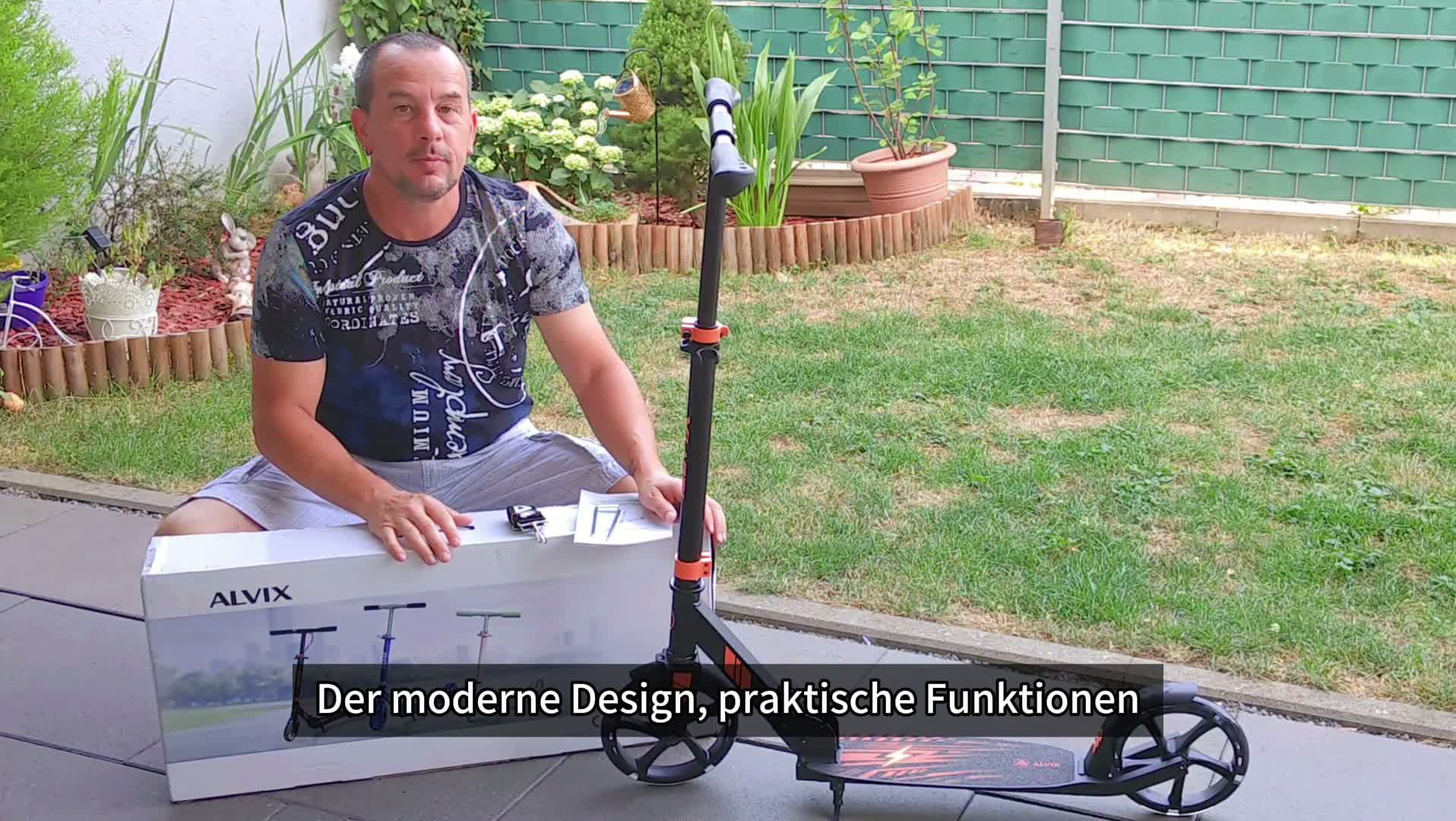ALVIX Kinder Scooter mit LED-Leuchträdern, Produktbild-Vorschau 7