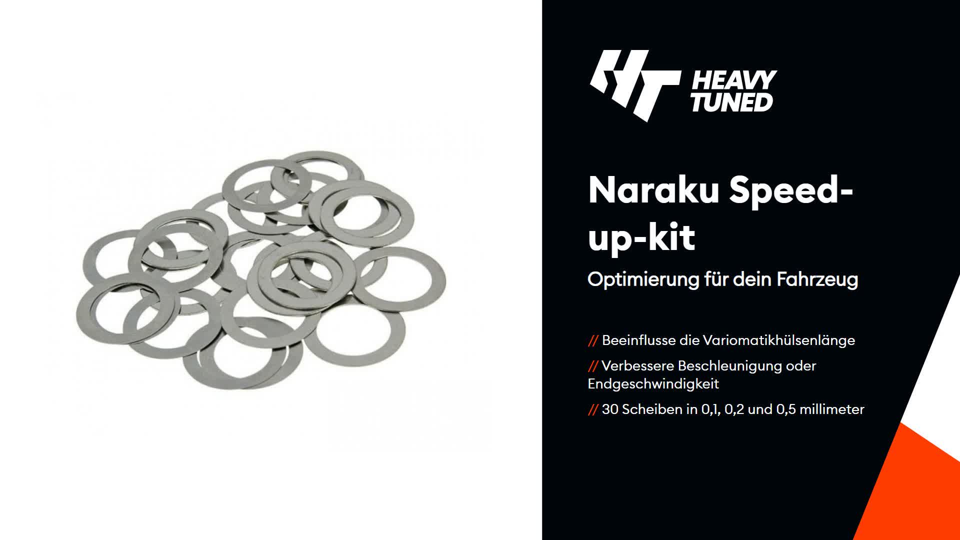 Ausgleichscheiben Naraku Speed-up-kit GY6 Ø 20 mm für Kymco Produktbild-Vorschau 2