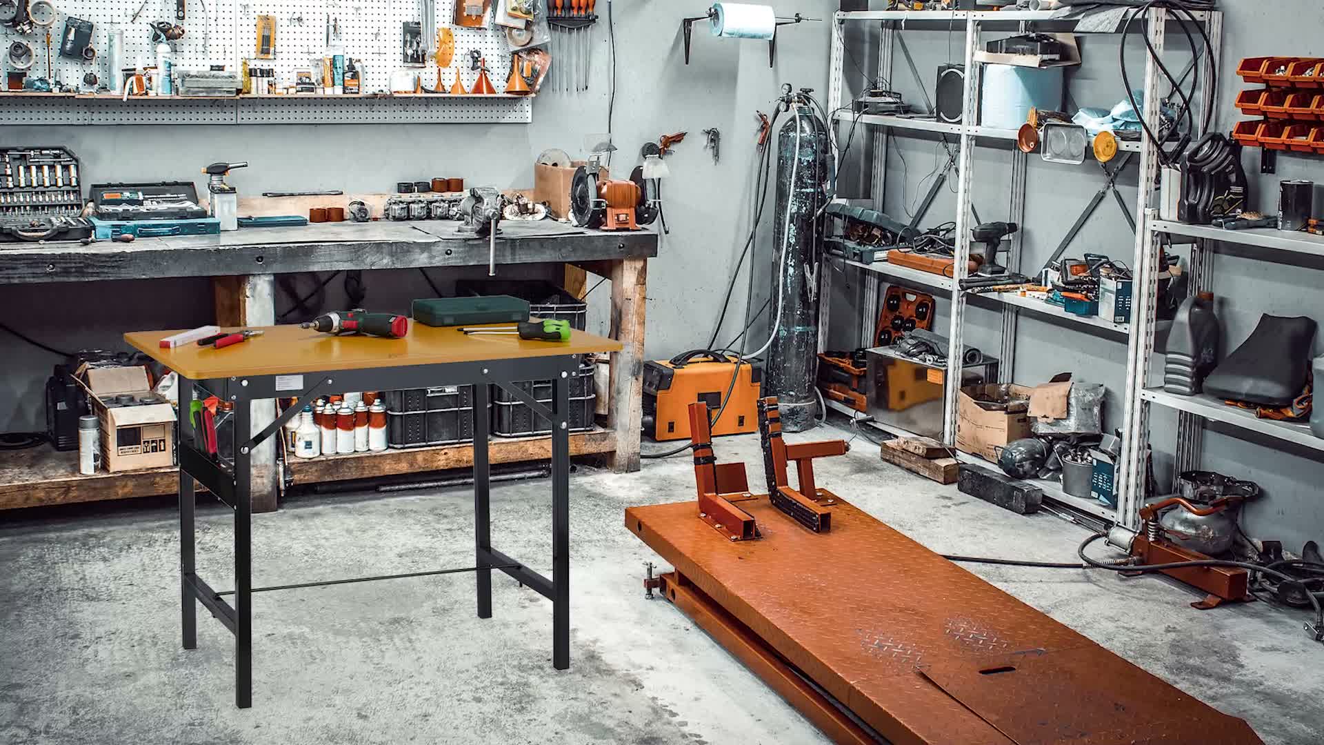 Relaxdays Werkbank klappbar, bis 100 kg, Längenmaß, Produktbild-Vorschau 7