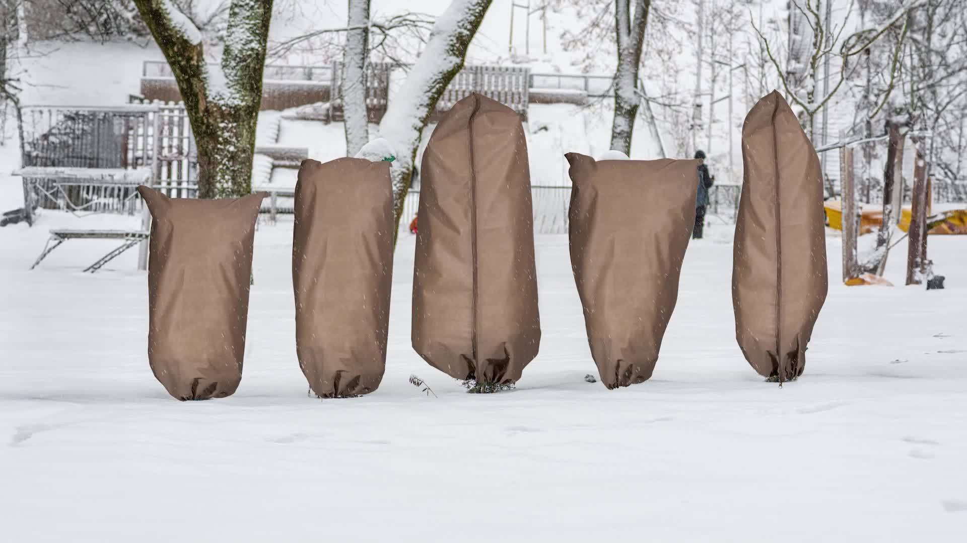 Relaxdays Winterschutzhaube 3er Set, Vlies Pflanzen Produktbild-Vorschau 7