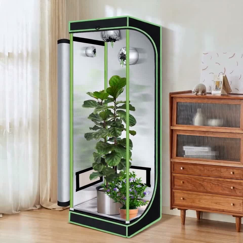 VINGO Growzelt Growbox Gewächshaus Indoor Pflanzenzelt Produktbild-Vorschau 7