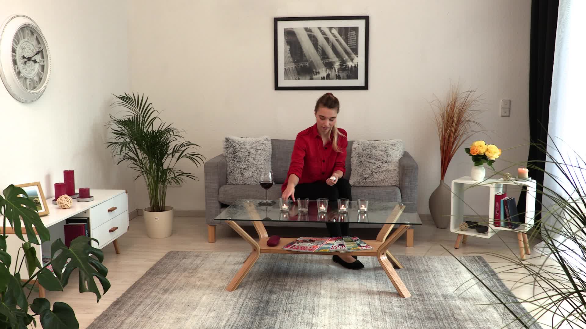 Relaxdays Teelichtgläser 12er Set, konisch, Tischdeko, Produktbild-Vorschau 7