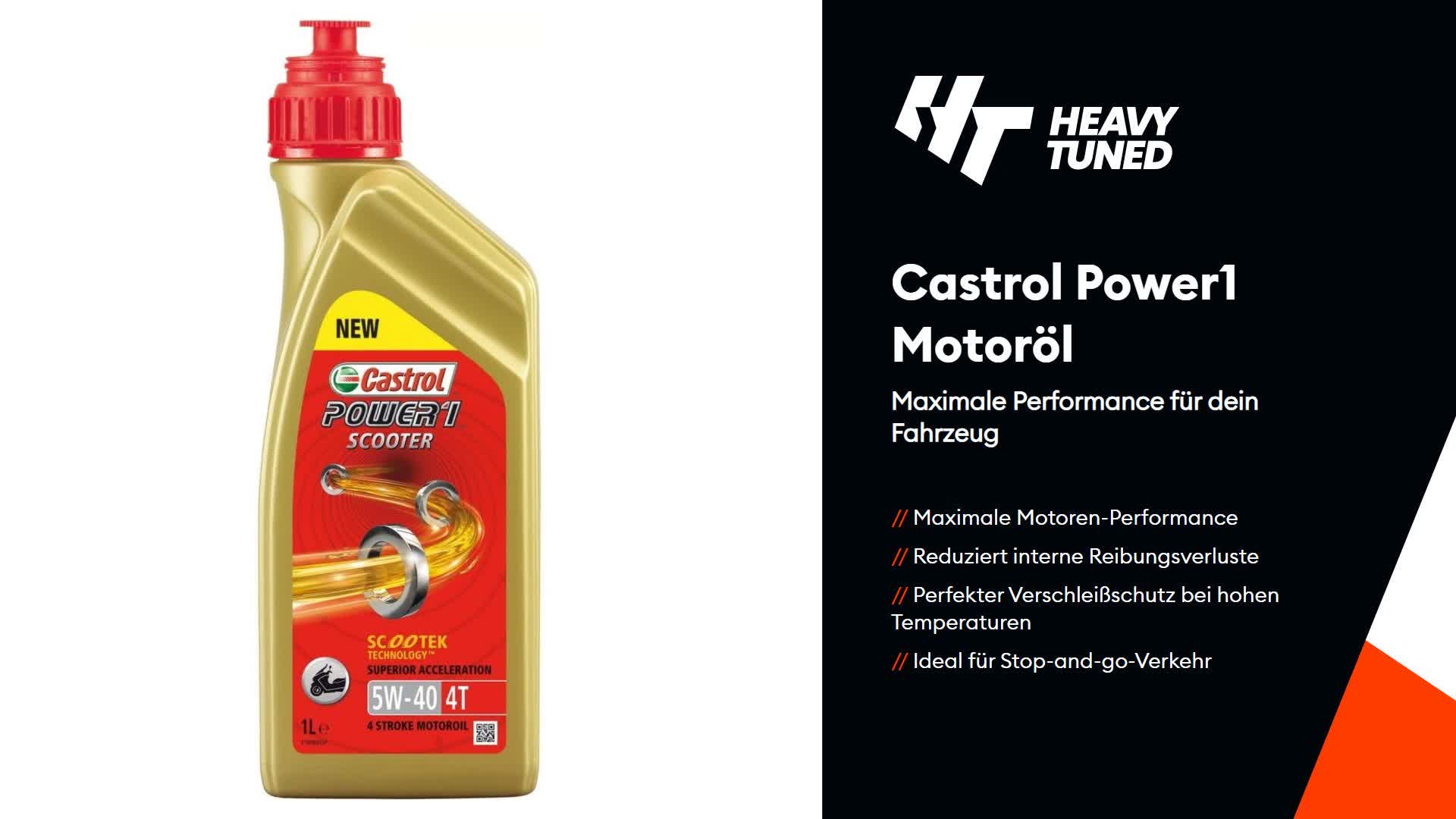 Castrol Power 1 Scooter 4T 5W-40 1 Liter Produktbild-Vorschau 7