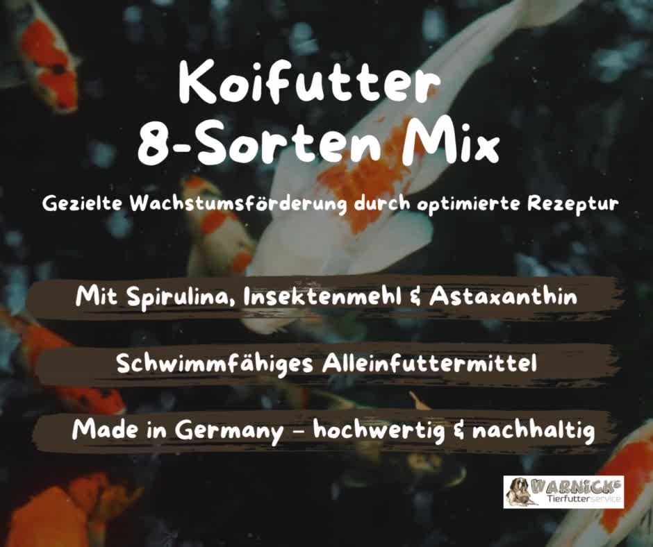 WTS Koifutter 8-Sorten Mix für erhöhtes Wachstum - 3 - 6 mm Produktbild-Vorschau 2