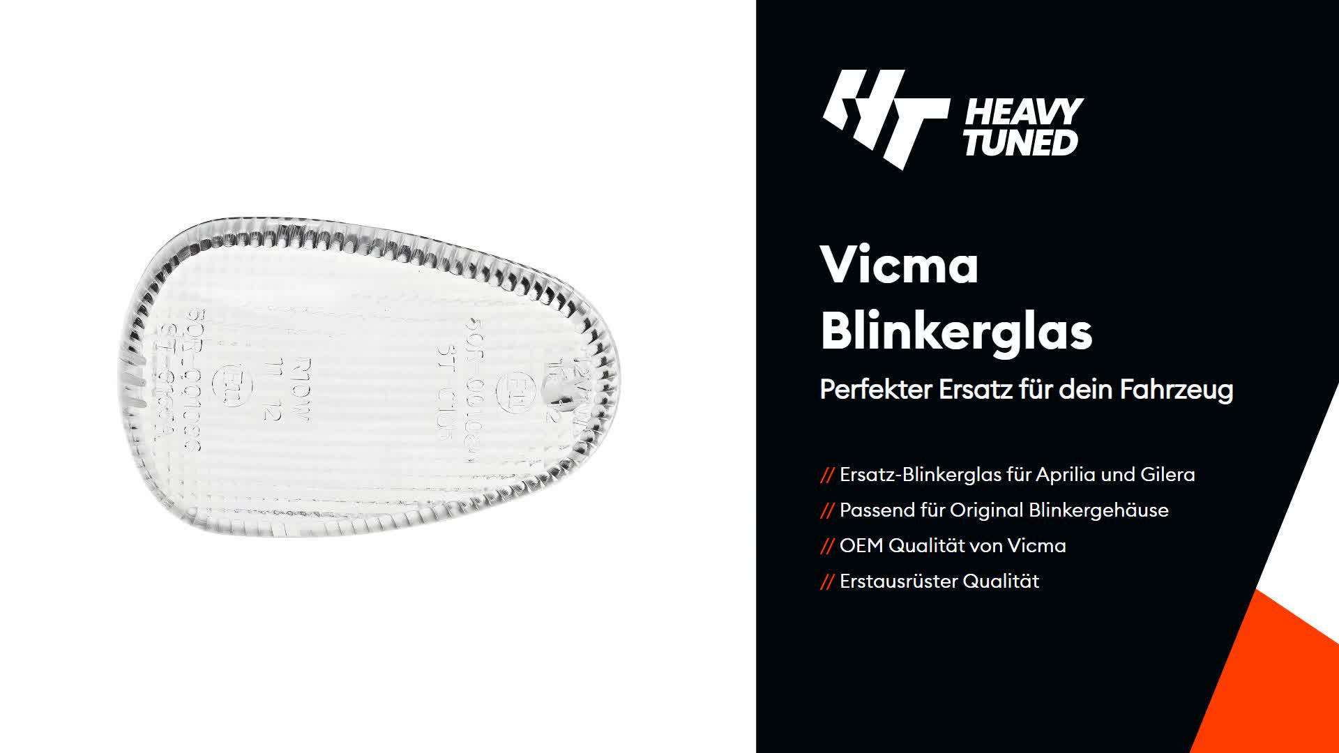 VICMA Blinkerglas 8115 beidseitig Vorne Hinten Produktbild-Vorschau 7