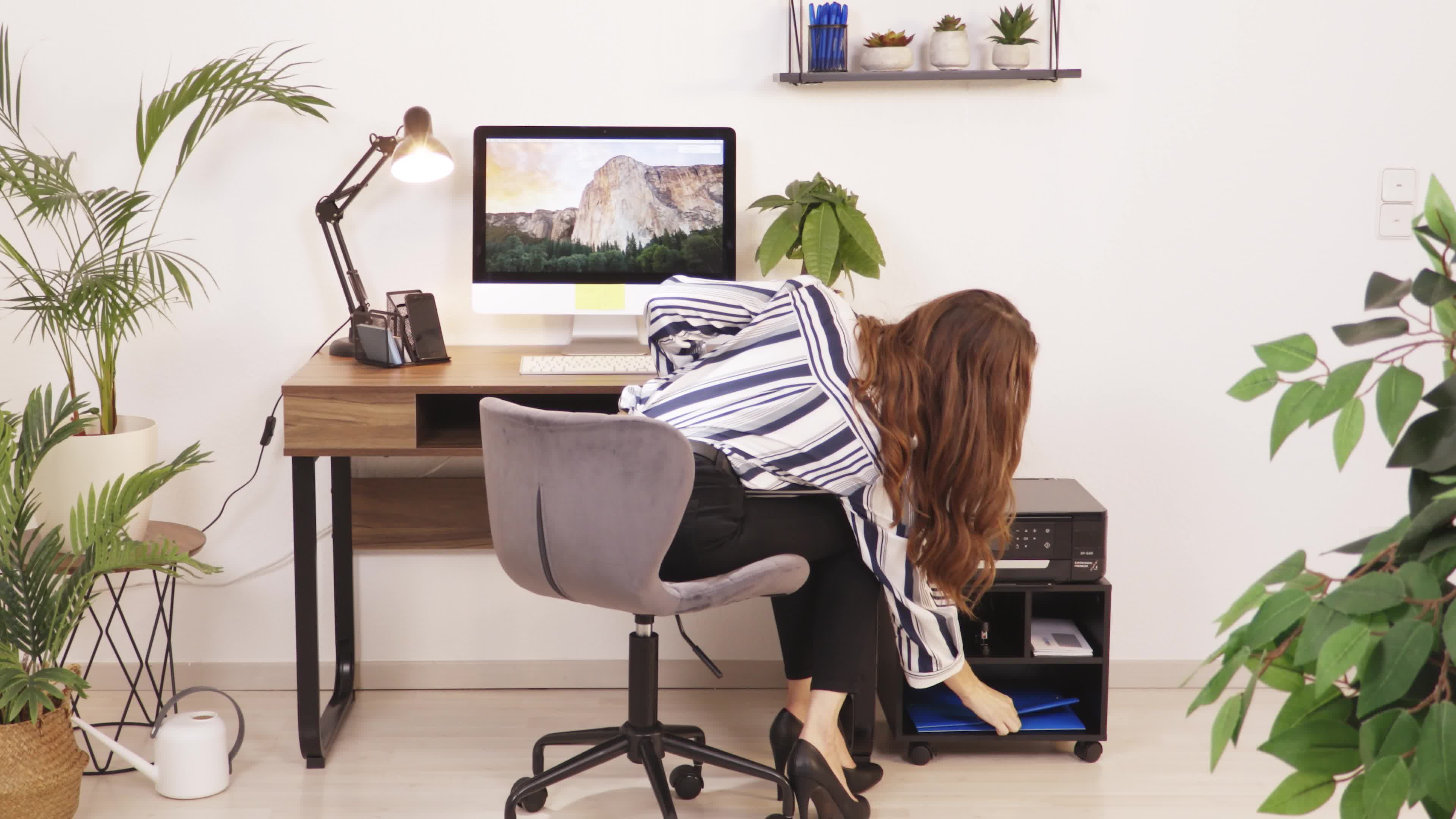 Relaxdays Rollcontainer, 3 offene Fächer, Büro & Home Produktbild-Vorschau 7
