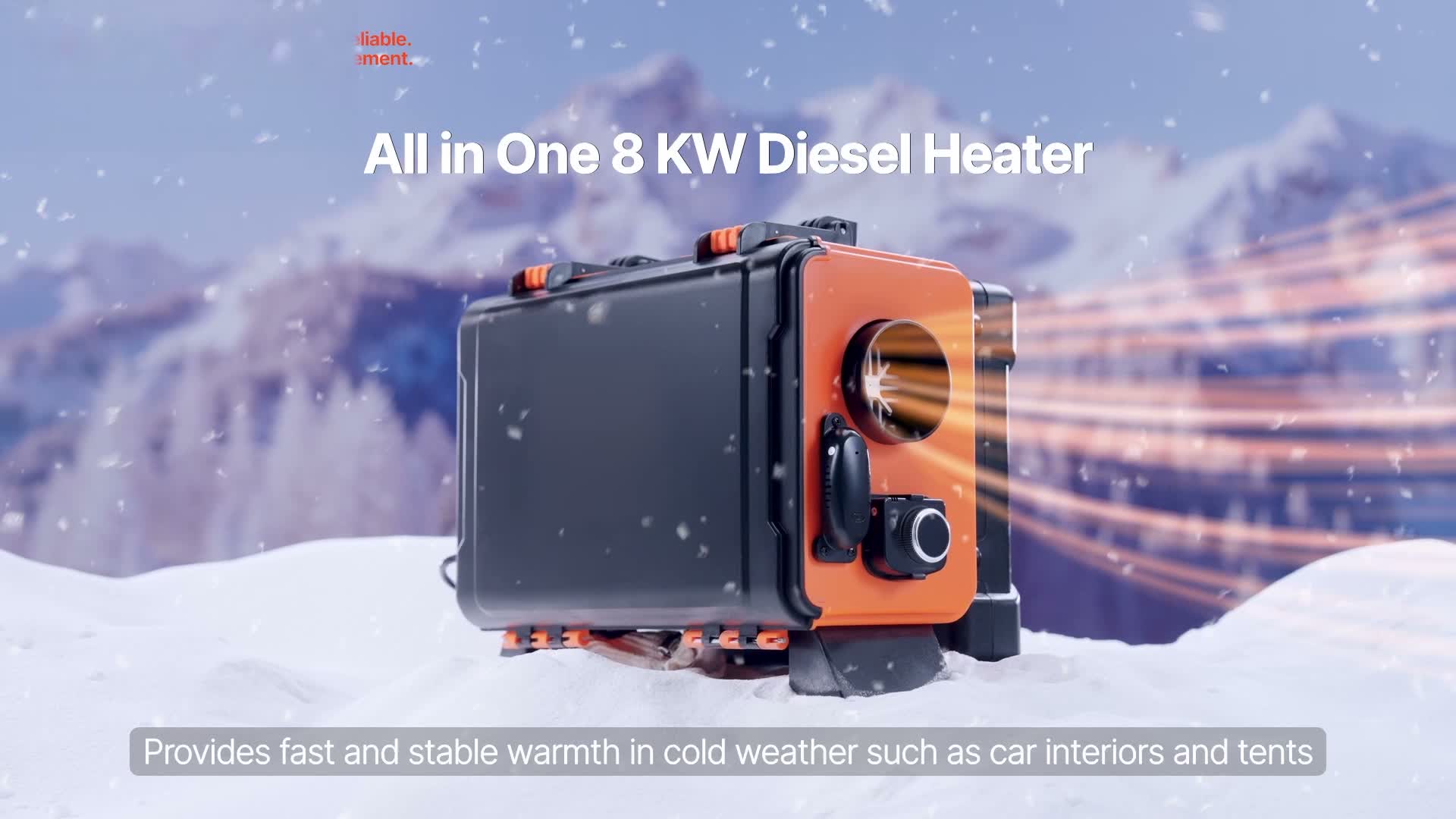 SucceBuy Diesel-Luftheizung 8 kW DC 12 V/24 V tragbare Produktbild-Vorschau 7