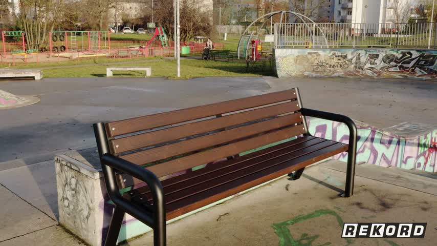 REKORD Viking BIS Palisander Gartenbank 186 cm 3-4 Sitzer Produktbild-Vorschau 7