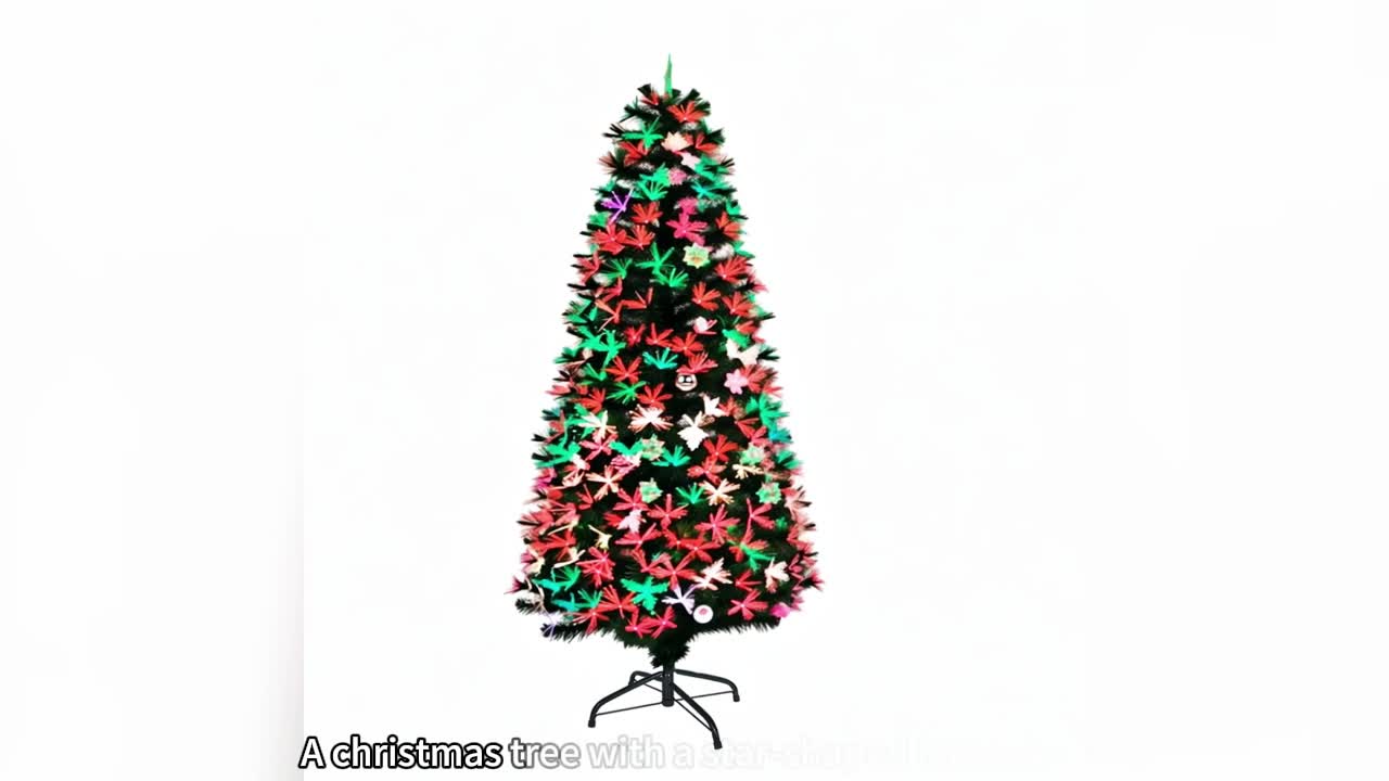 LZQ Arbre de Noël en PVC Artificiel 210 cm avec LED fibre Voir les images du produit 7