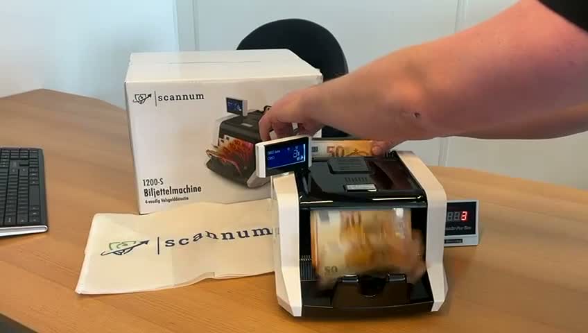 SCANNUM® 1200-S počítačka bankovek s detekcí padělků – 1 Náhled obrázku produktu 7