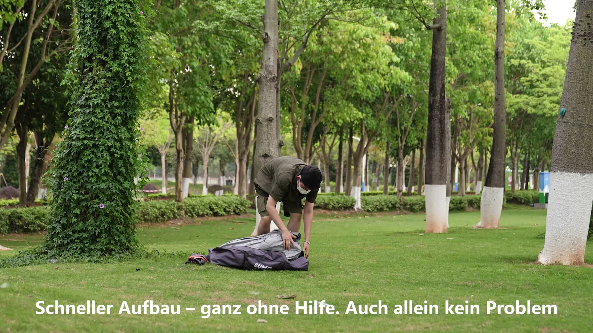 Sumosuma Campingzelt 3-4 Personen Kuppelzelt, Wasserdicht Produktbild-Vorschau 7
