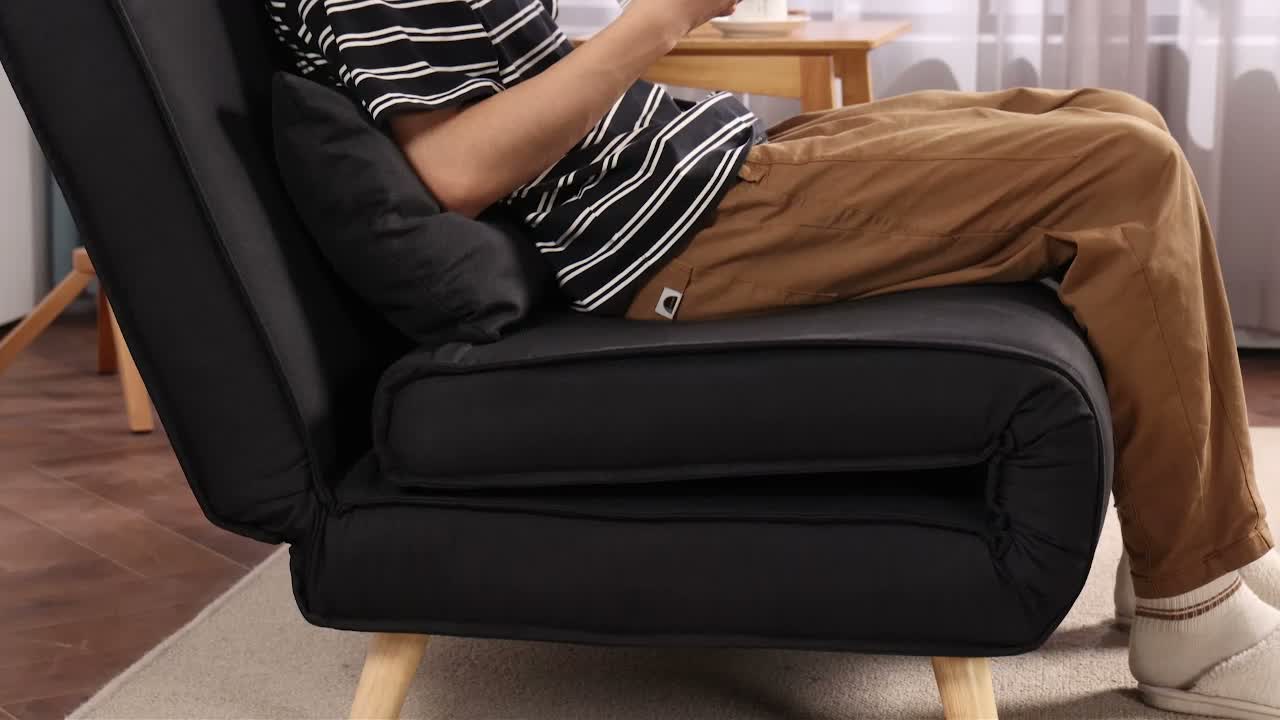 HOMCOM Schlafsessel, 2-in-1 Schlafsofa mit Bettfunktion, Produktbild-Vorschau 7