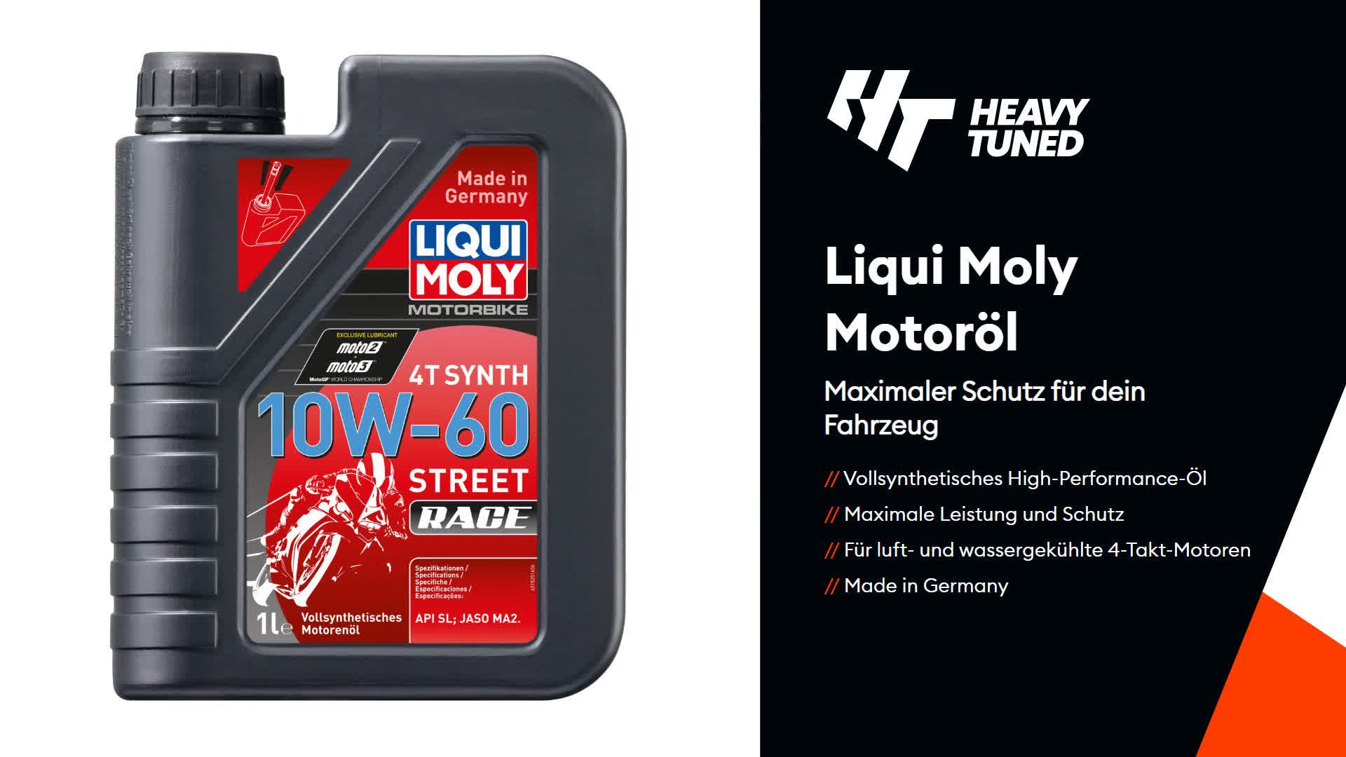 Liqui Moly Motorbike 4T Synth 10W-60 Street Race 1 Liter Produktbild-Vorschau 7