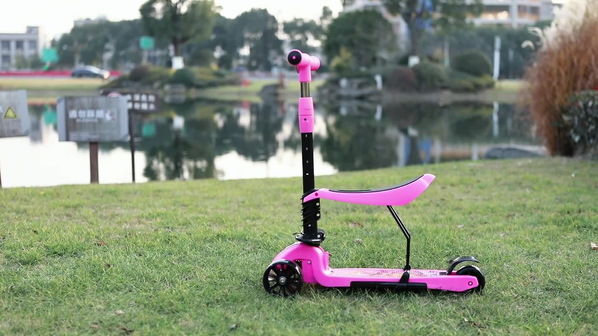 Habib 3-Rad Kinderroller mit LED Rädern & Sitz | Faltbar Produktbild-Vorschau 7