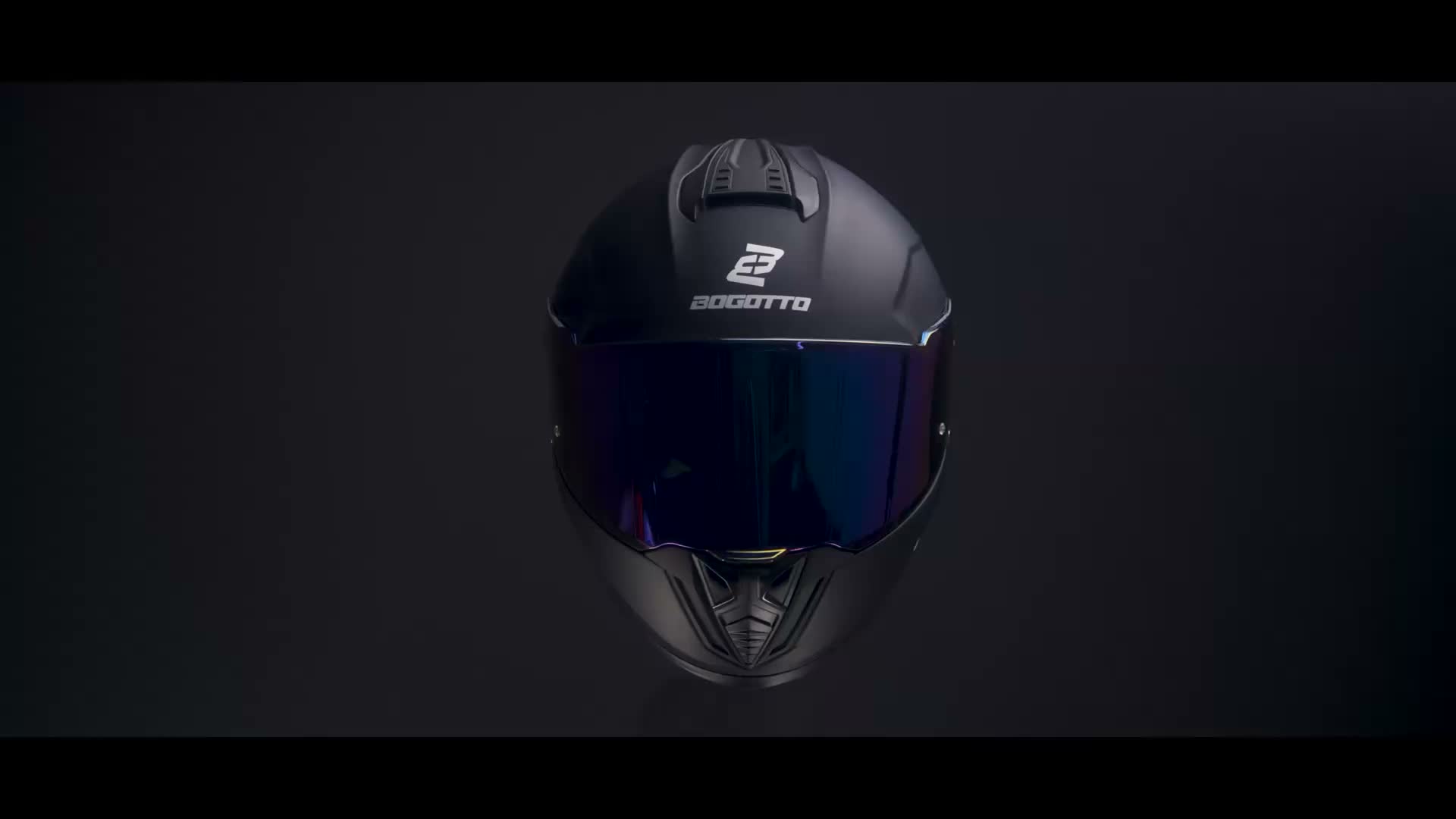 Bogotto FF122 SVK Solid Helm, schwarz matt, L Produktbild-Vorschau 7