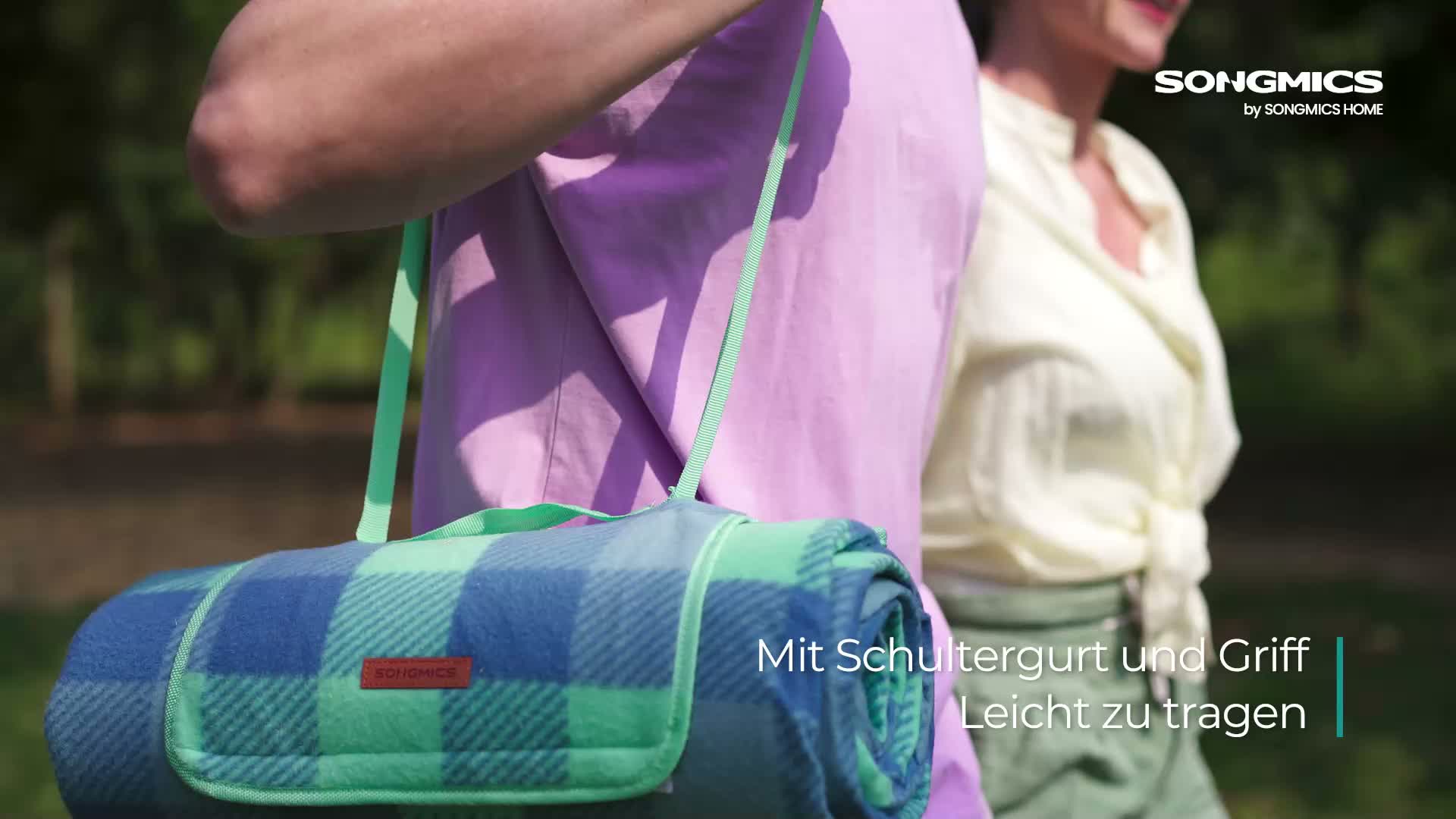 SONGMICS Picknickdecke, 200 x 200 cm, mit 4 Erdankern, Produktbild-Vorschau 7