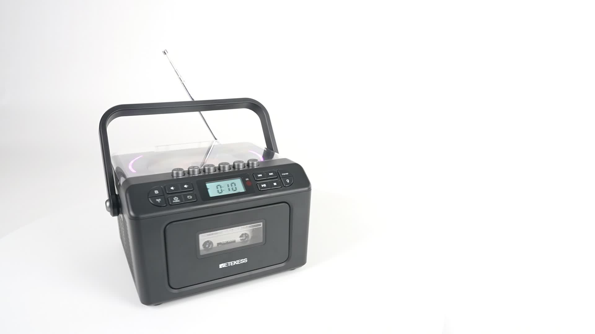 Retekess TR642 CD Player tragbar, Bluetooth, AM FM Radio, Produktbild-Vorschau 7